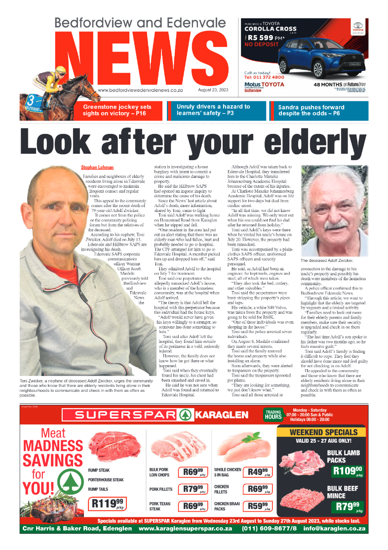 Bedfordview and Edenvale 23 August 2023 page 1