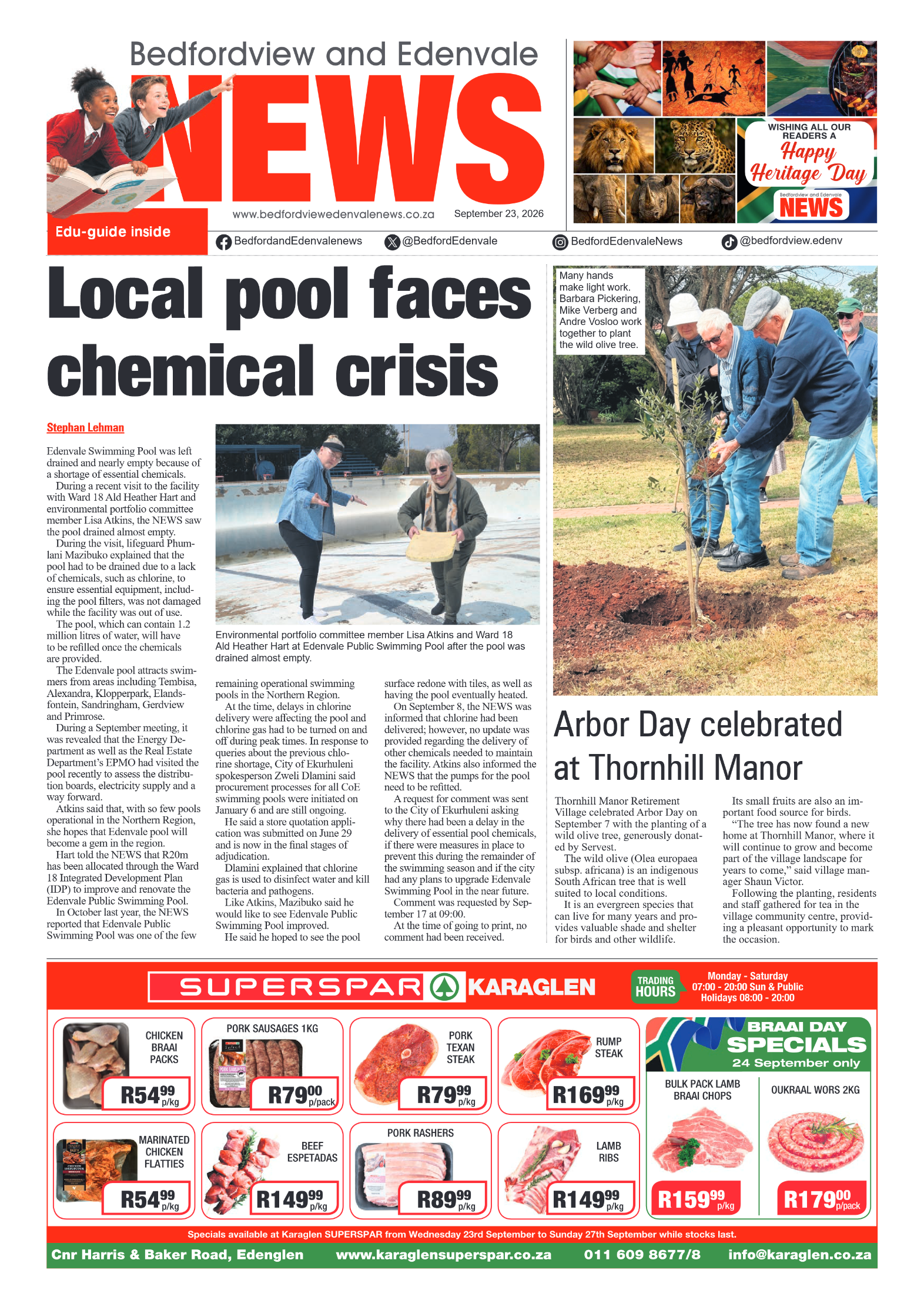 Bedfordview and Edenvale 23 September 2026 page 1