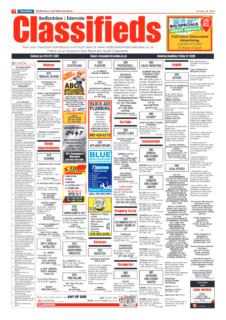 Bedfordview and Edenvale 24 January 2024 page 18