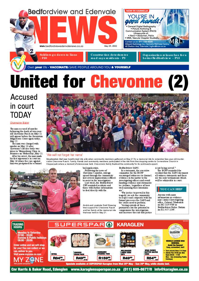 Bedfordview and Edenvale 25 May 2022 page 1