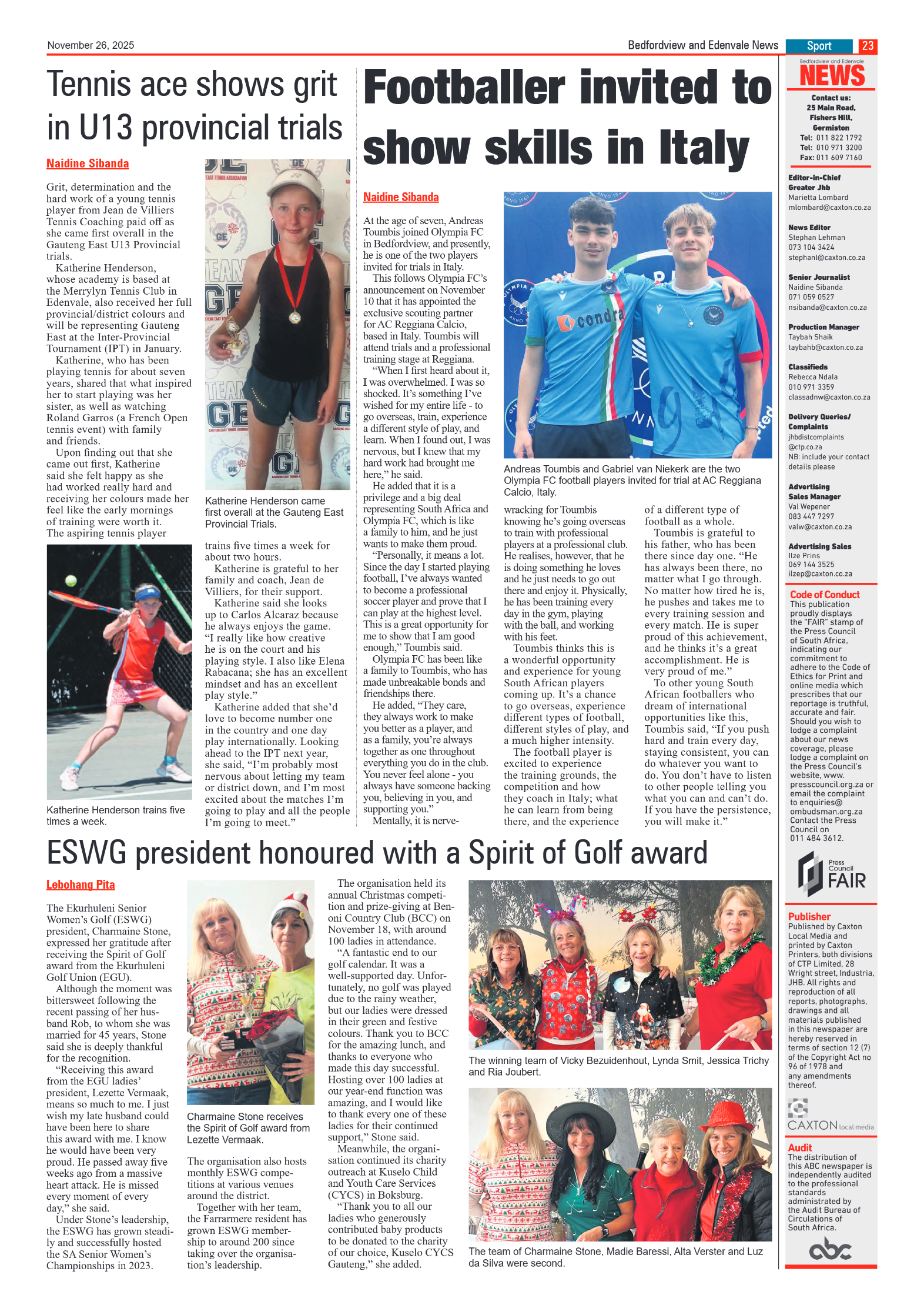 Bedfordview and Edenvale 26 November 2025 page 25