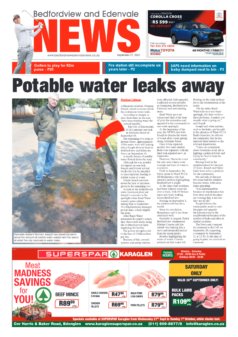 Bedfordview and Edenvale 27 September 2023 page 1