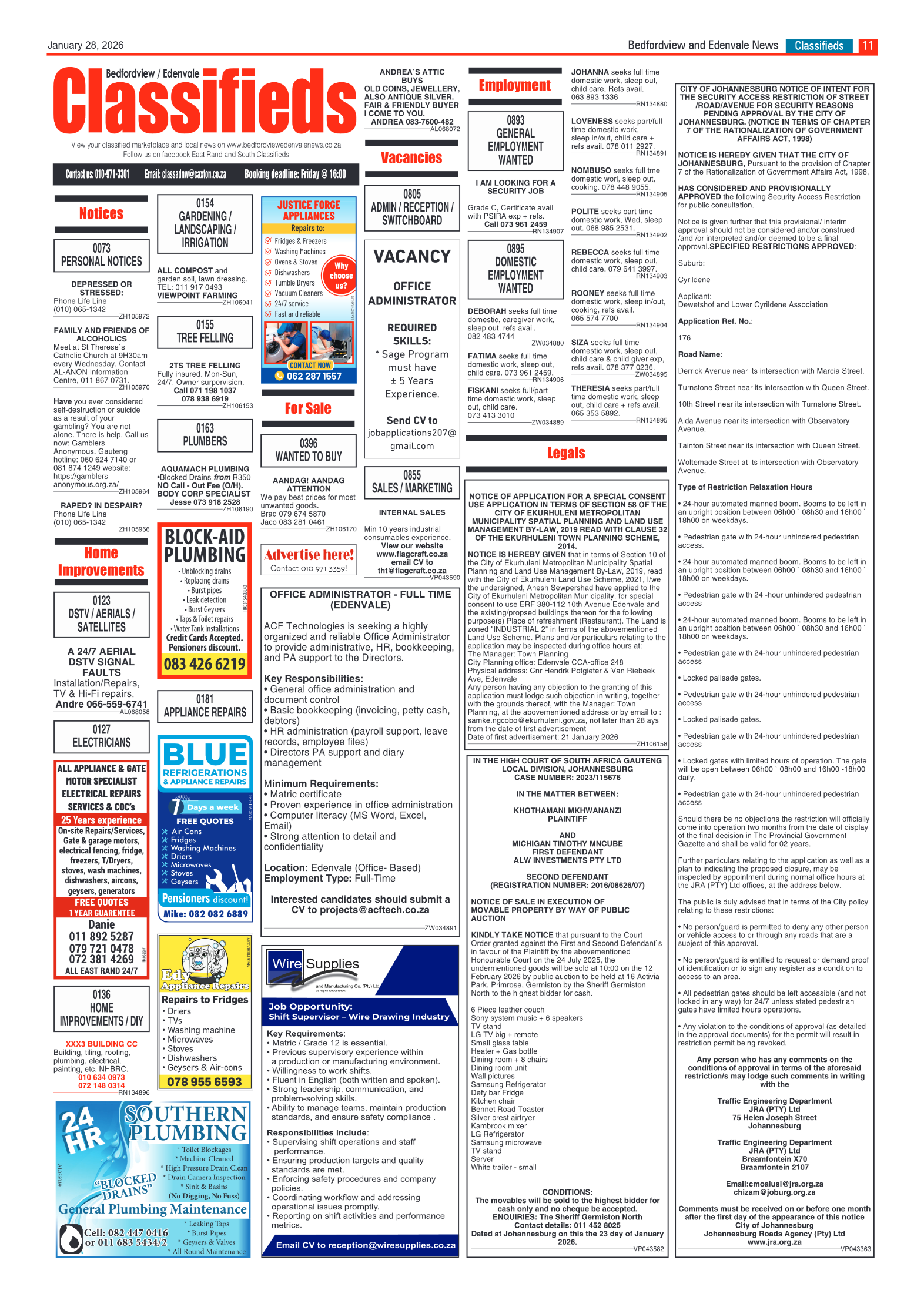 Bedfordview and Edenvale 28 January 2026 page 11