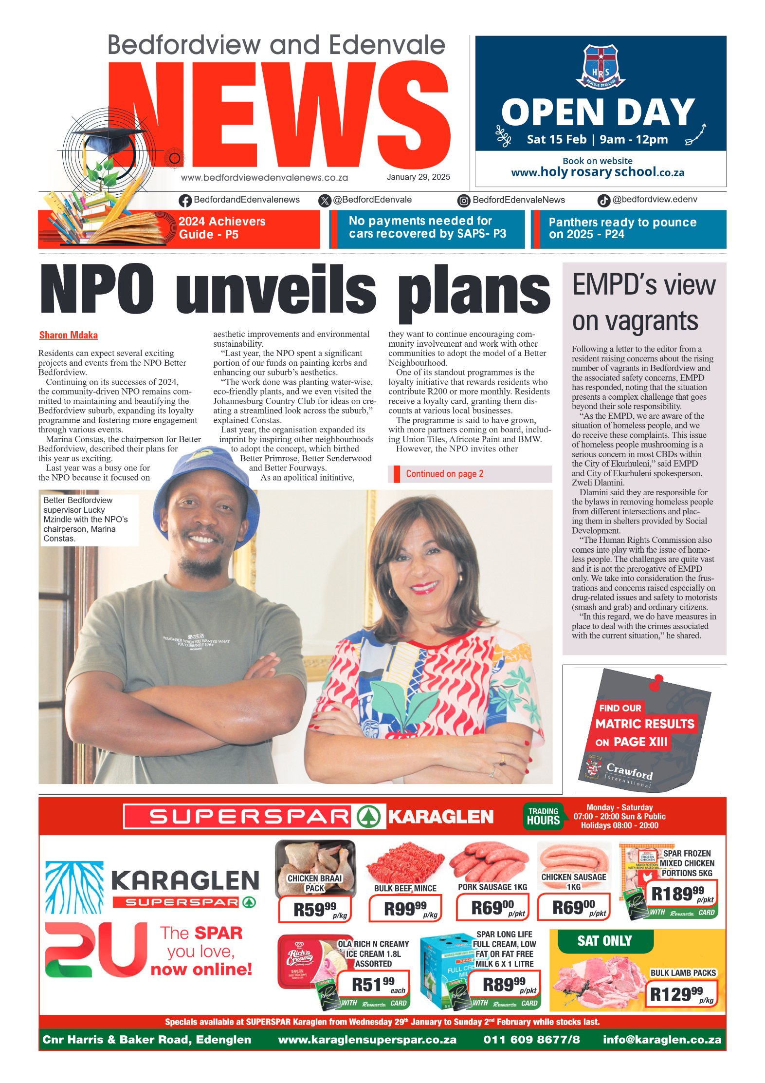 Bedfordview and Edenvale 29 January 2025 page 1