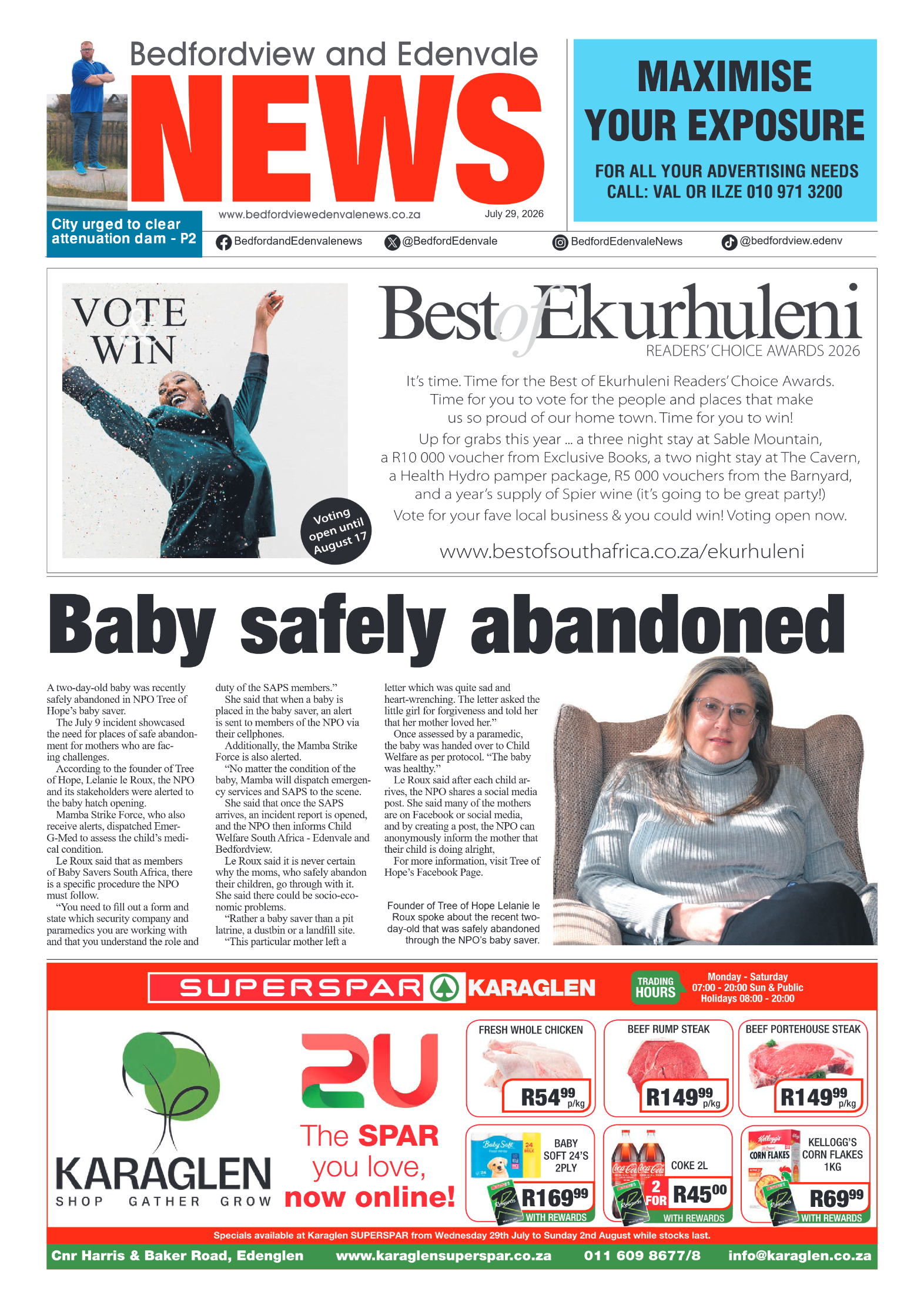 Bedfordview and Edenvale 29 July 2026 page 1
