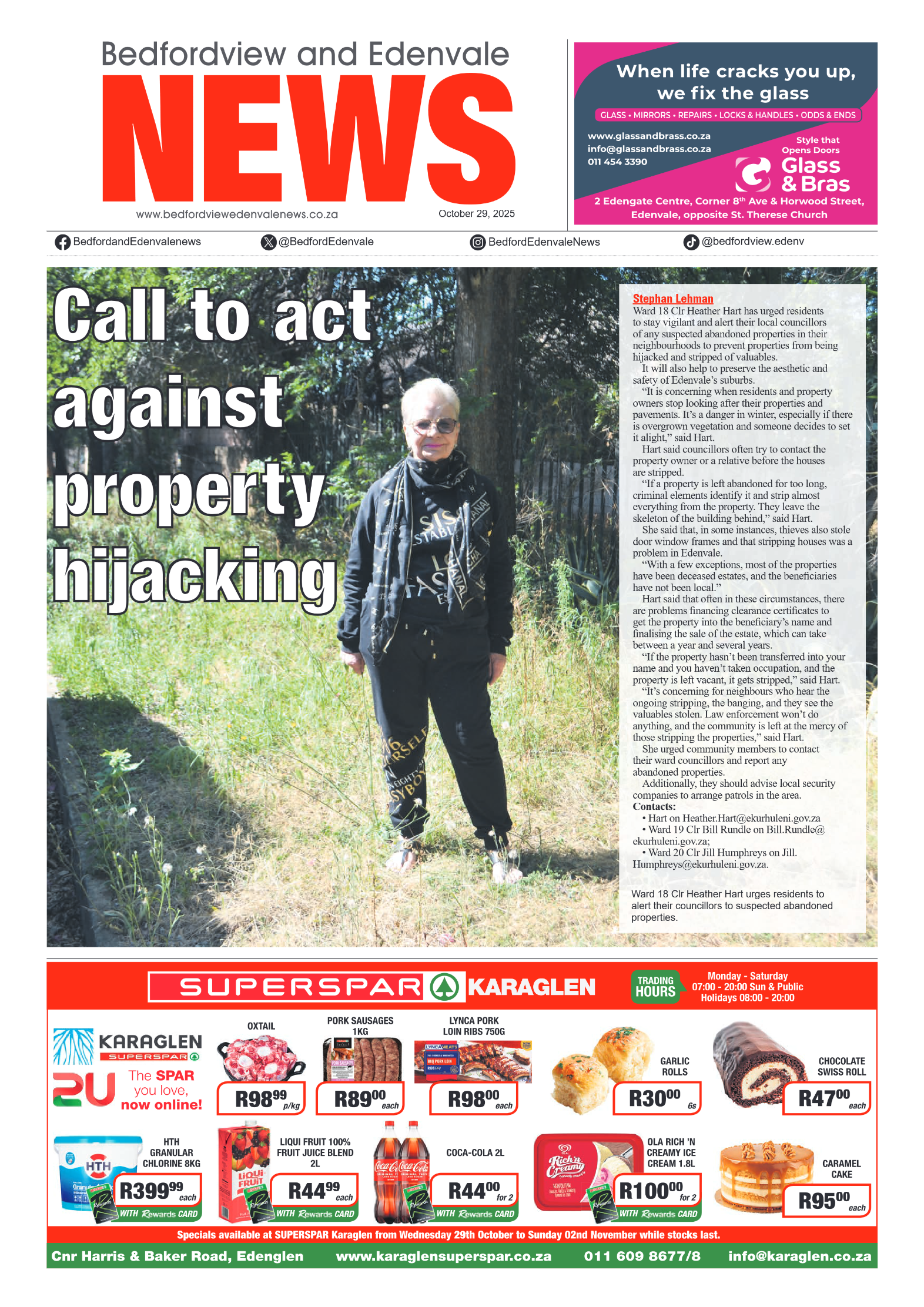 Bedfordview and Edenvale 29 October 2025 page 1