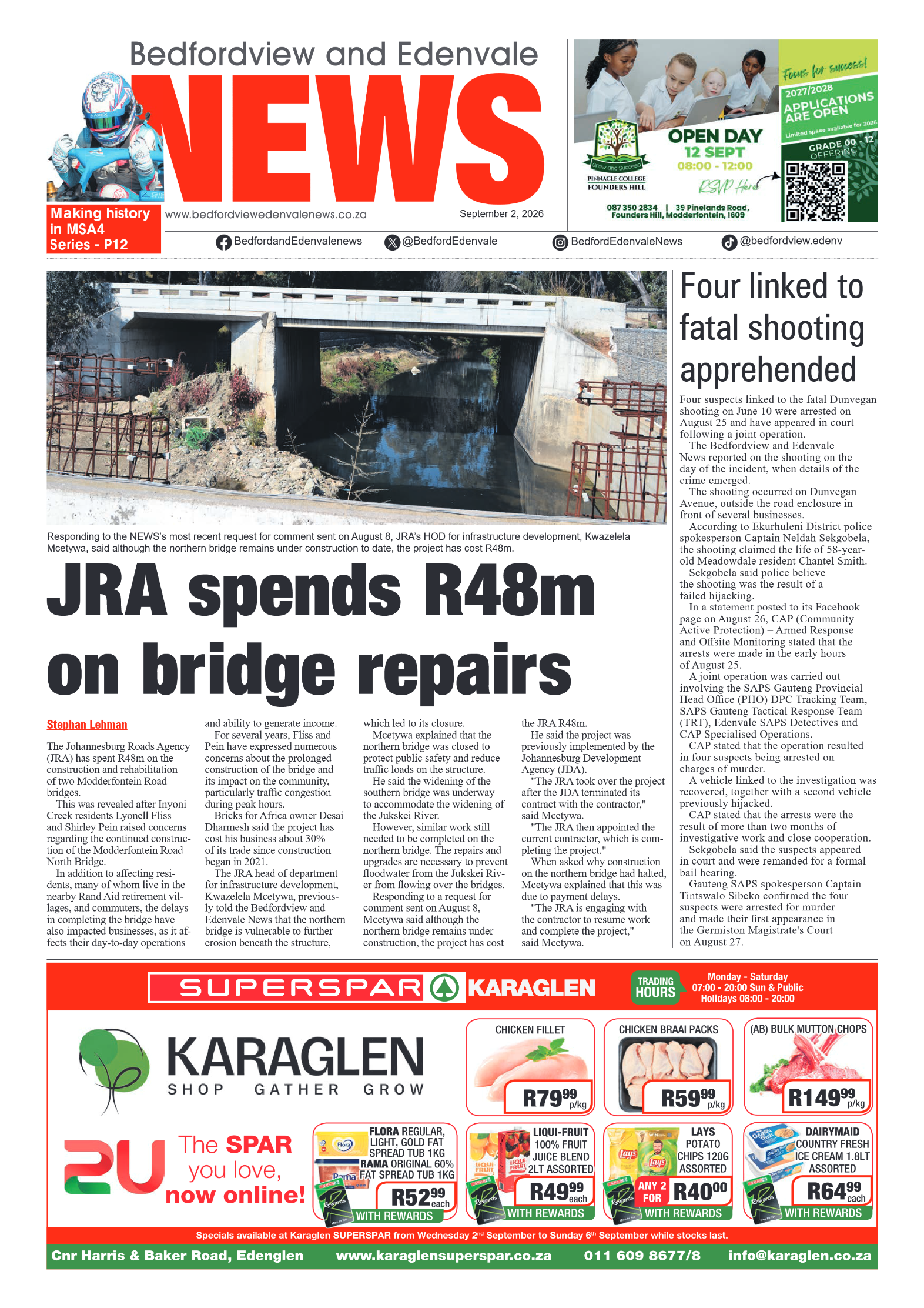 Bedfordview and Edenvale 2 September 2026 page 1