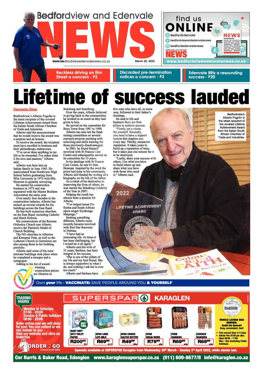Bedfordview and Edenvale 30 March 2022 page 1