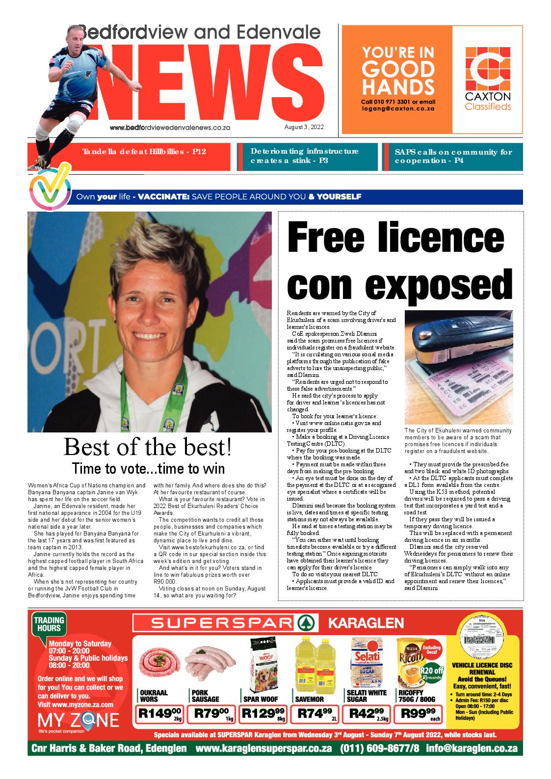 Bedfordview and Edenvale 3 August 2022 page 1