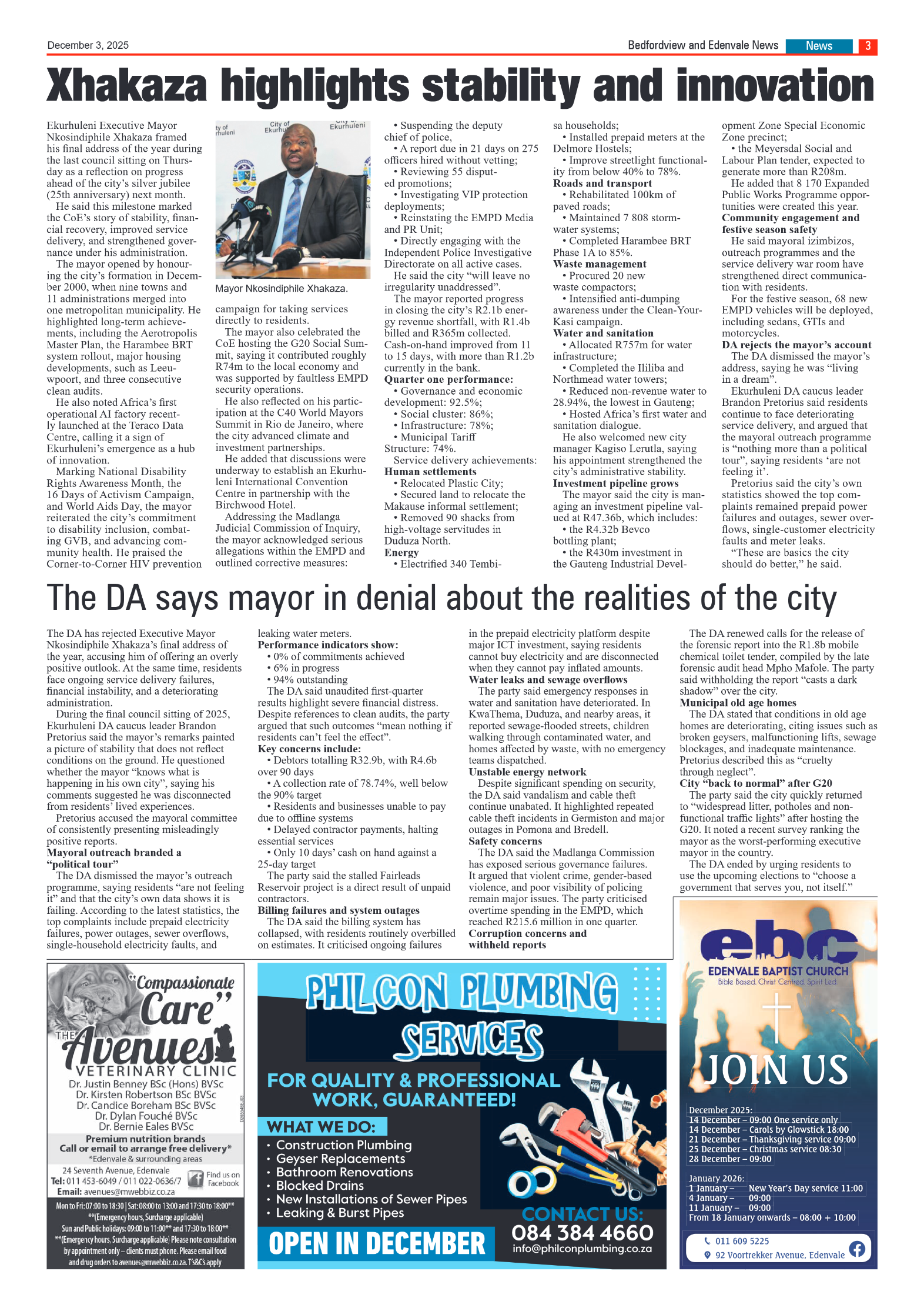 Bedfordview and Edenvale 3 December 2025 page 3