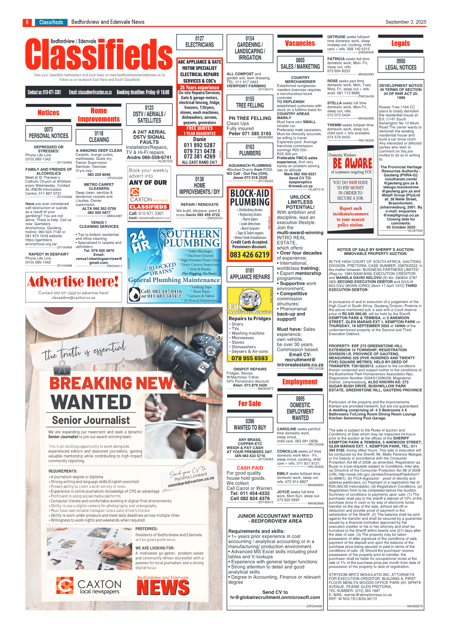 Bedfordview and Edenvale 3 September 2025 page 6