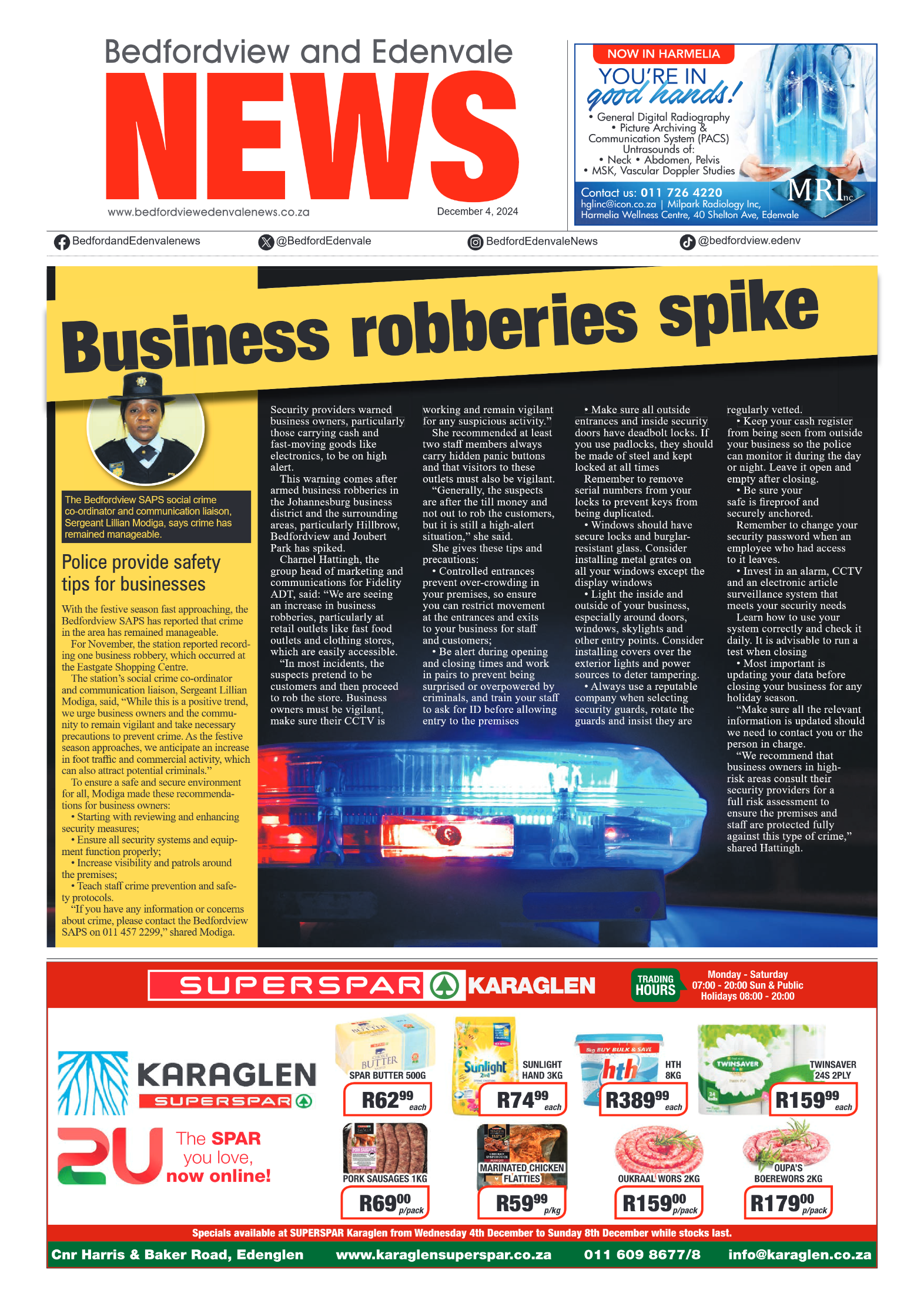 Bedfordview and Edenvale 4 December 2024 page 1
