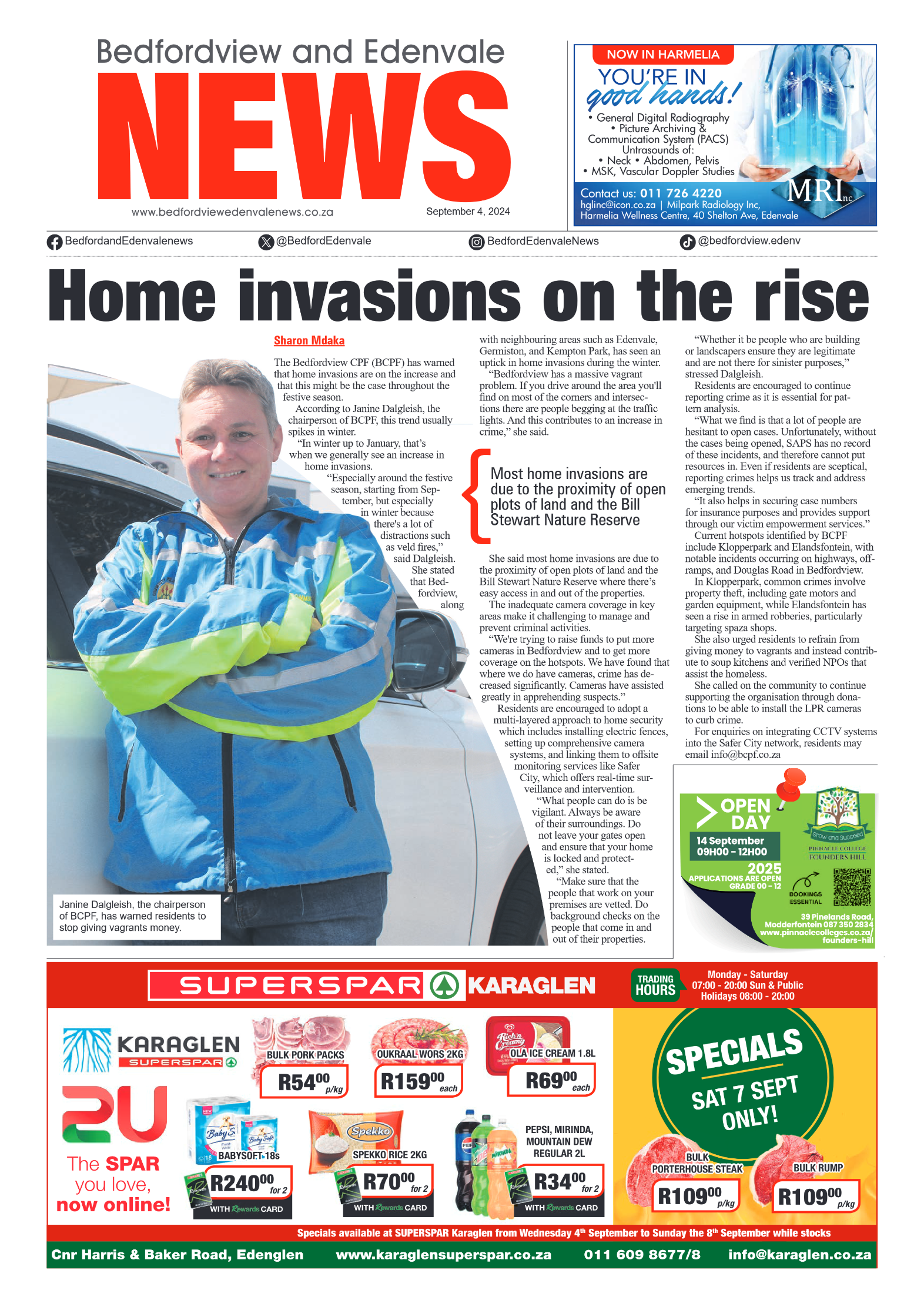 Bedfordview and Edenvale 4 September 2024 page 1