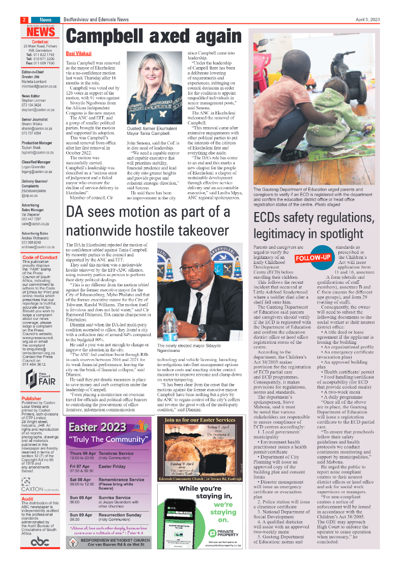 Bedfordview and Edenvale 5 April 2023 page 2