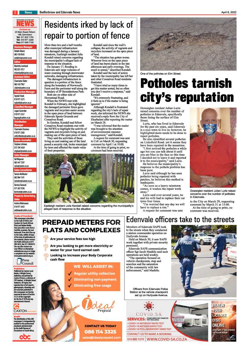 Bedfordview and Edenvale 6 April 2022 page 2