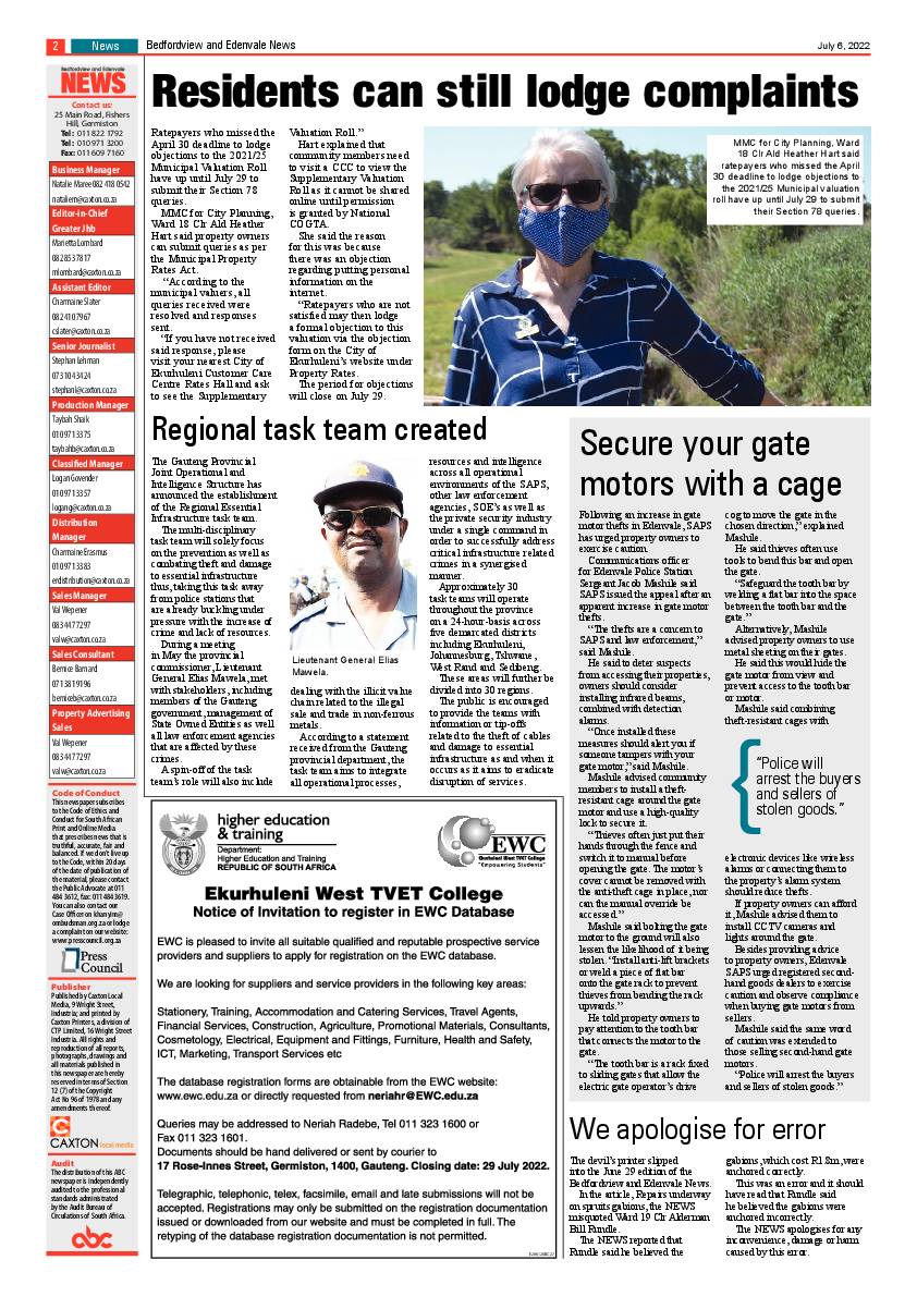 Bedfordview and Edenvale 6 July 2022 page 2