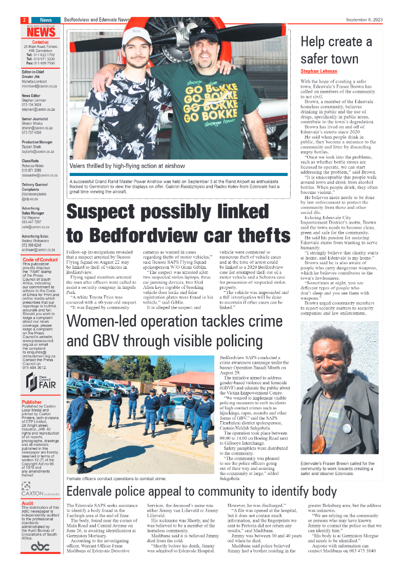 Bedfordview and Edenvale 6 September 2023 page 2