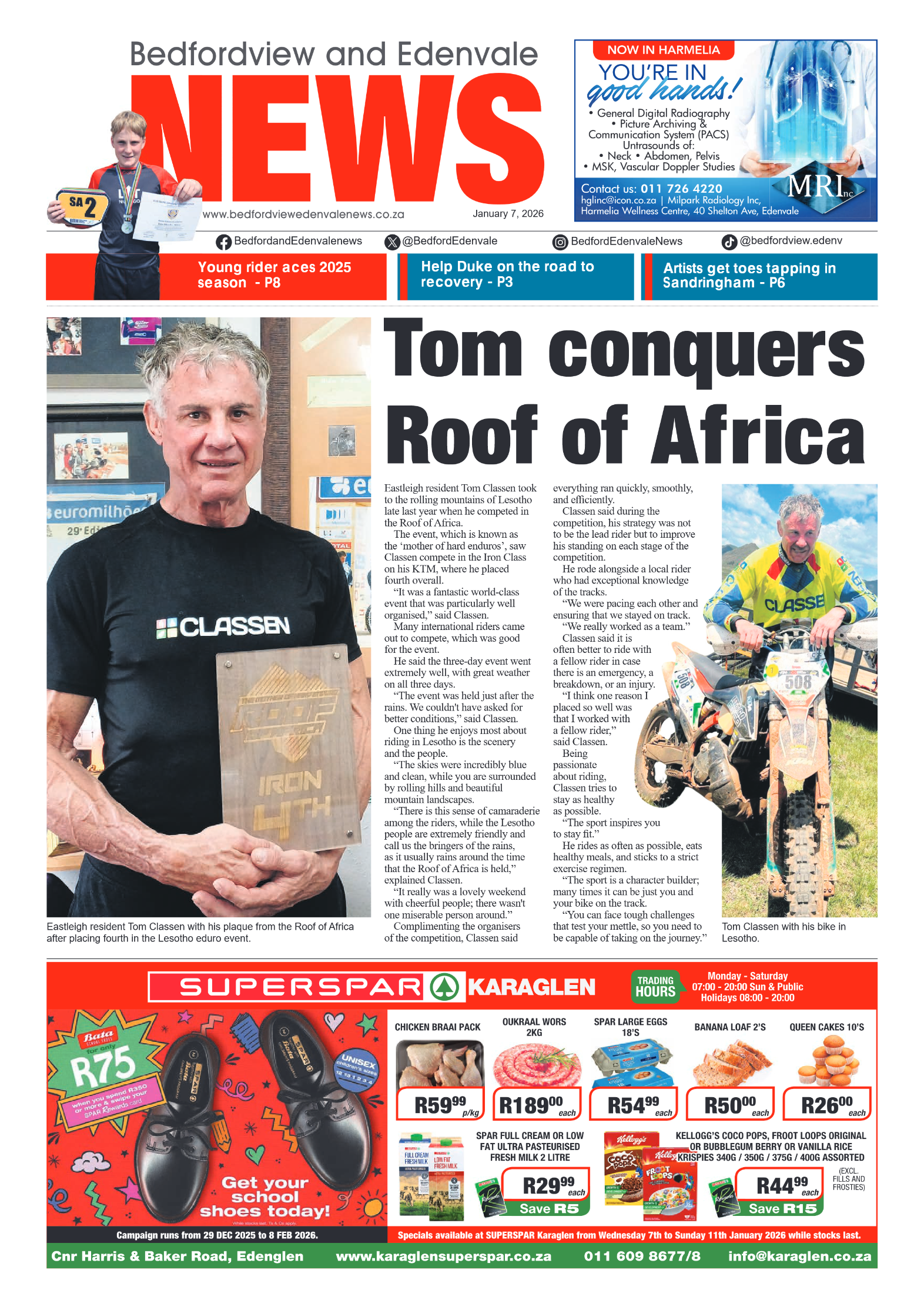 Bedfordview and Edenvale 7 January 2026 page 1