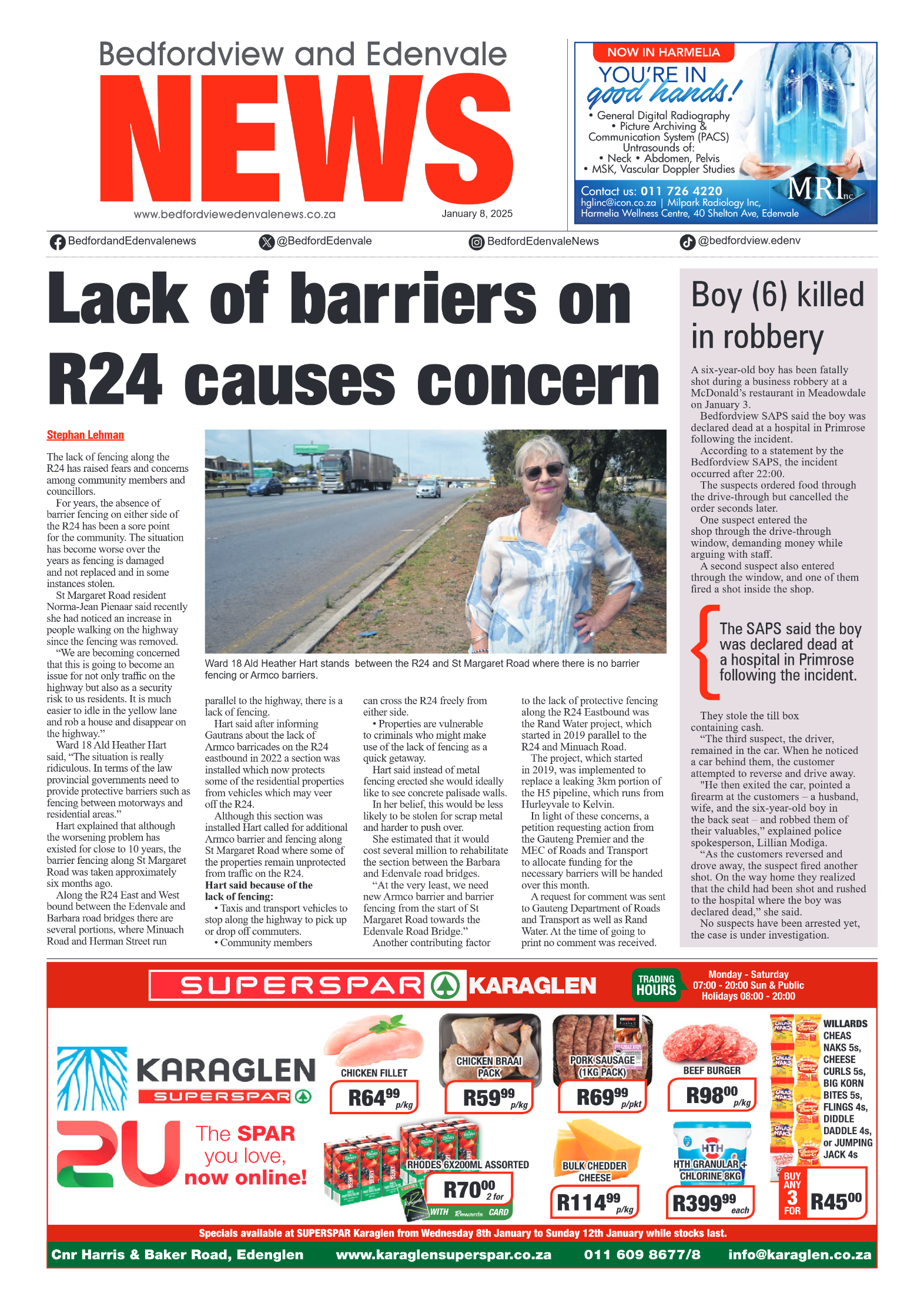 Bedfordview and Edenvale 8 January 2025 page 1