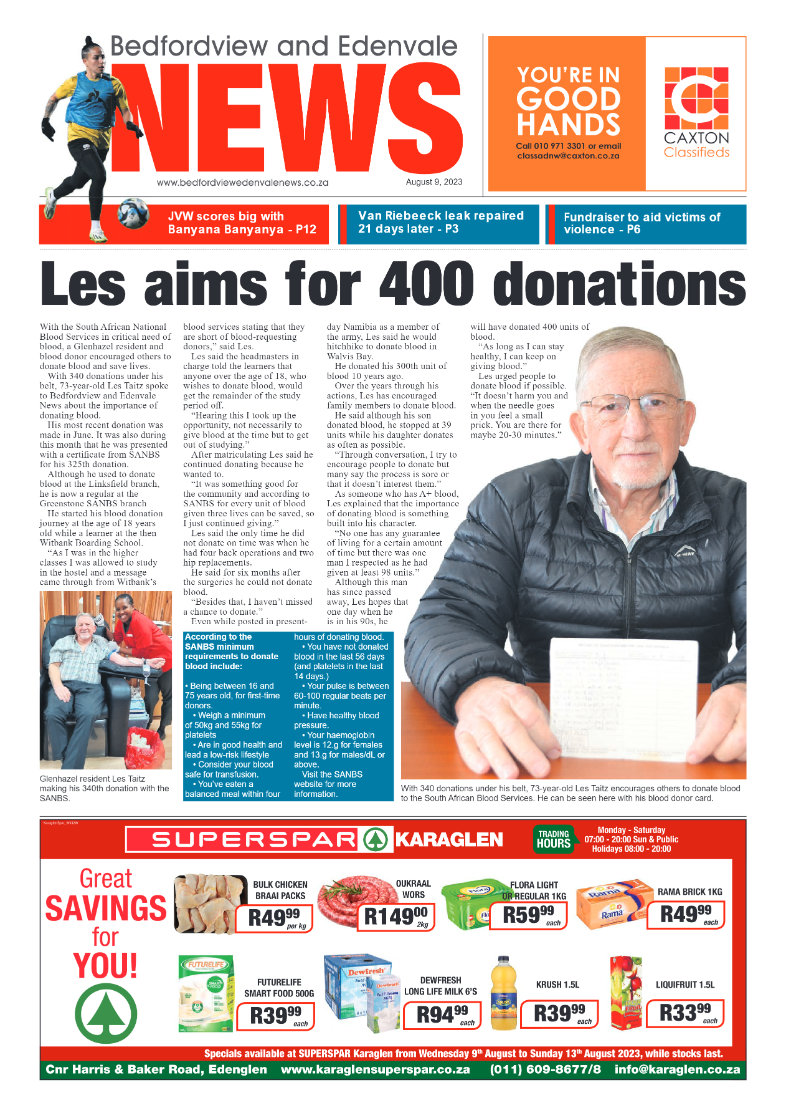 Bedfordview and Edenvale 9 August 2023 page 1
