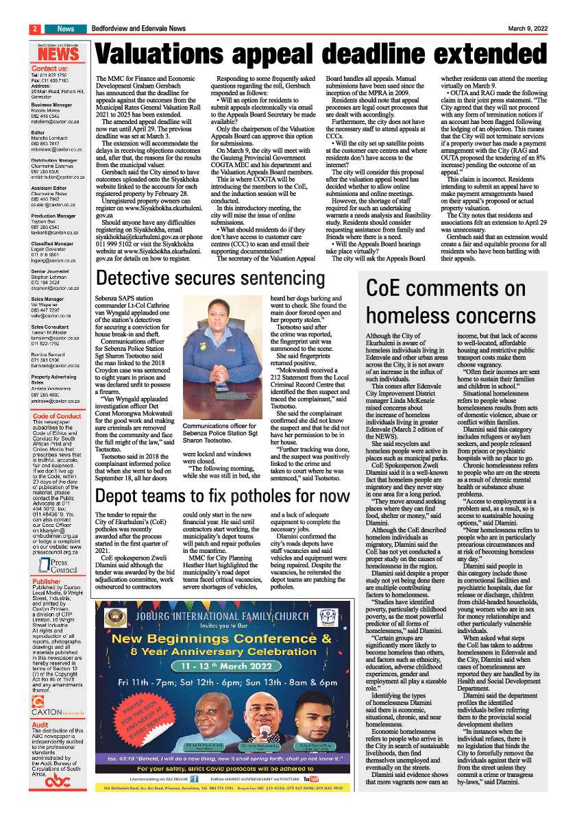 Bedfordview and Edenvale 9 March 2022 page 2