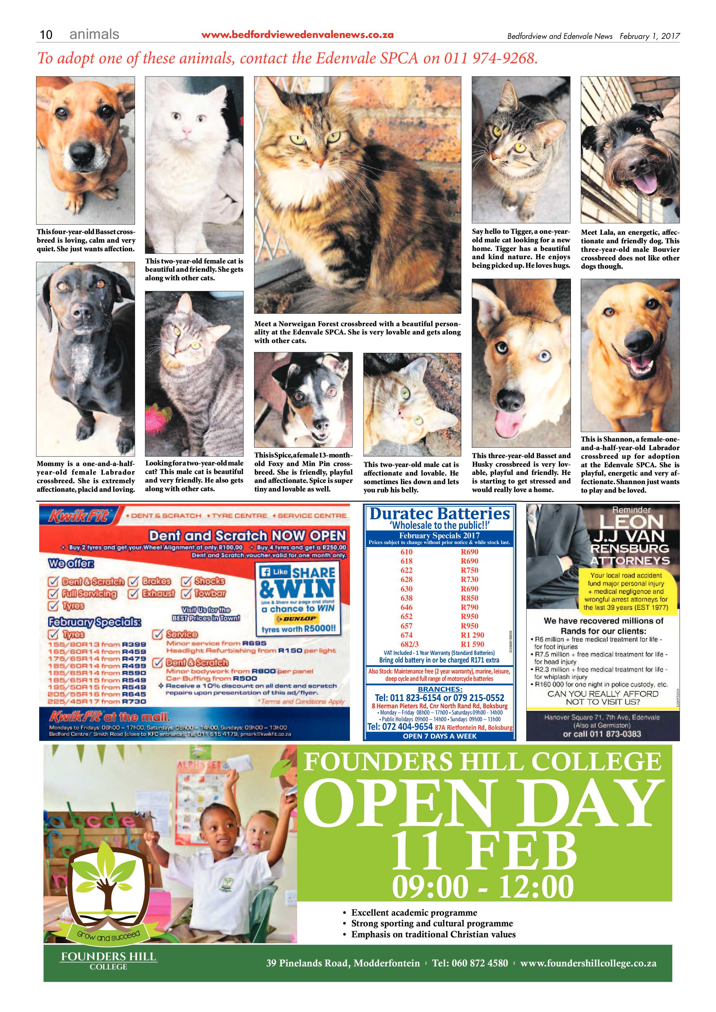 Bedfordview and Edenvale News 01 February 2017 page 10