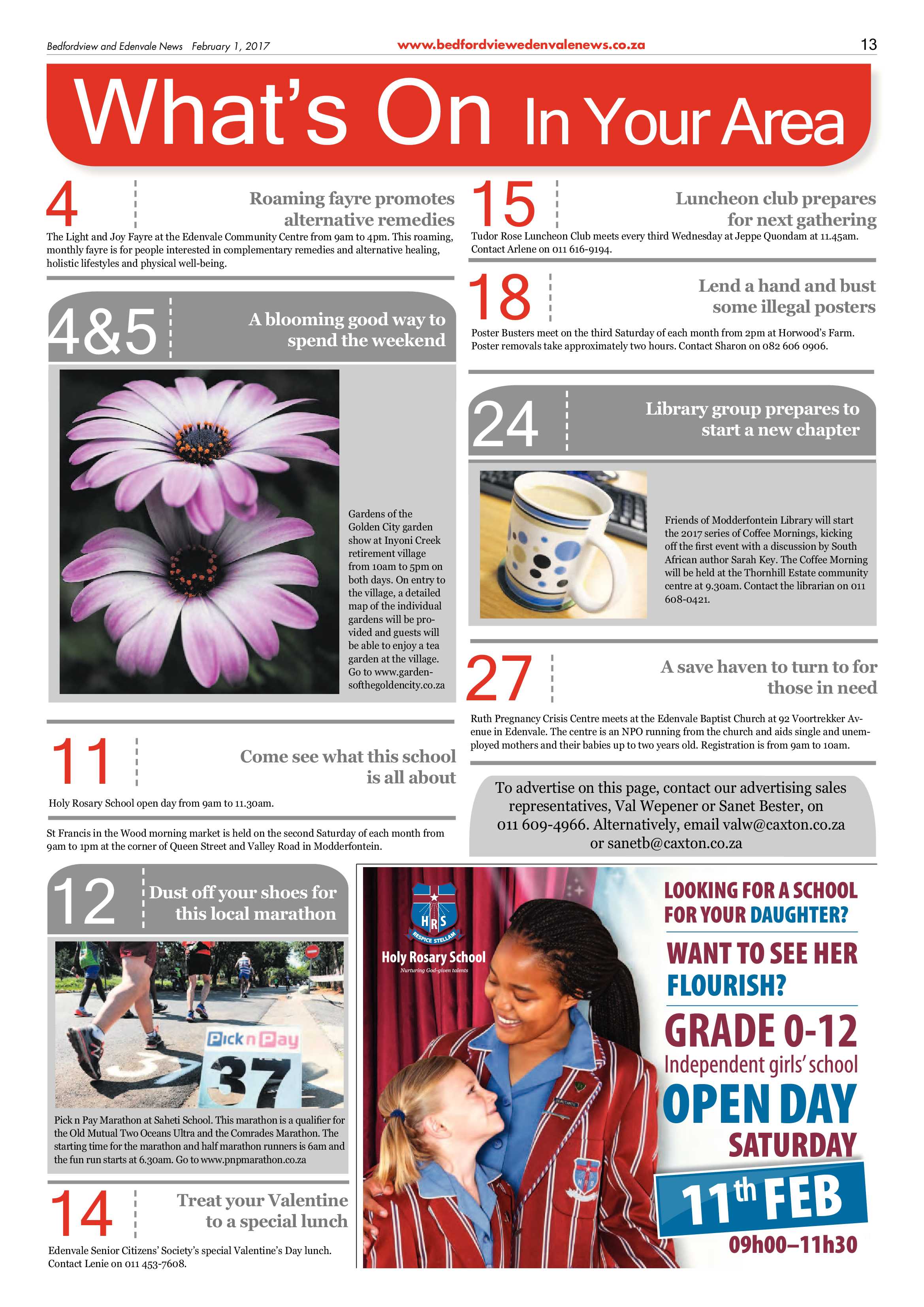 Bedfordview and Edenvale News 01 February 2017 page 13