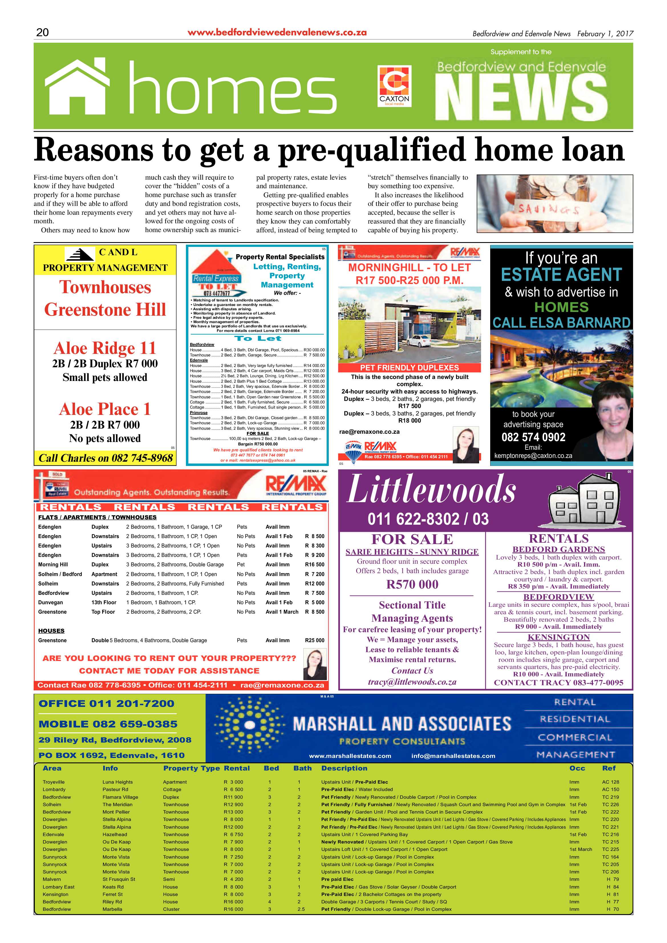 Bedfordview and Edenvale News 01 February 2017 page 20