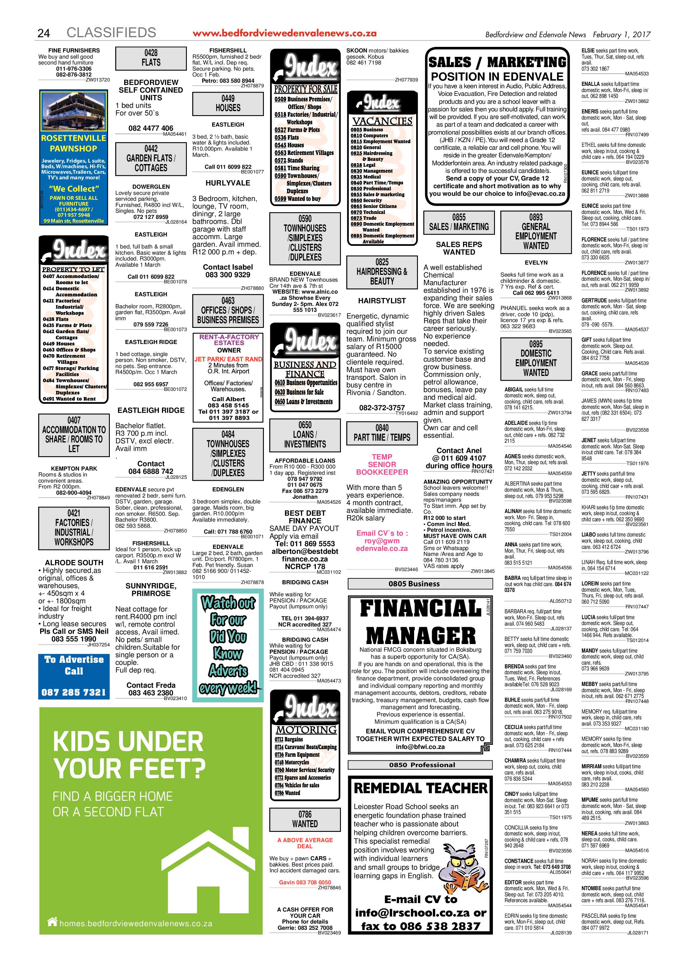 Bedfordview and Edenvale News 01 February 2017 page 24