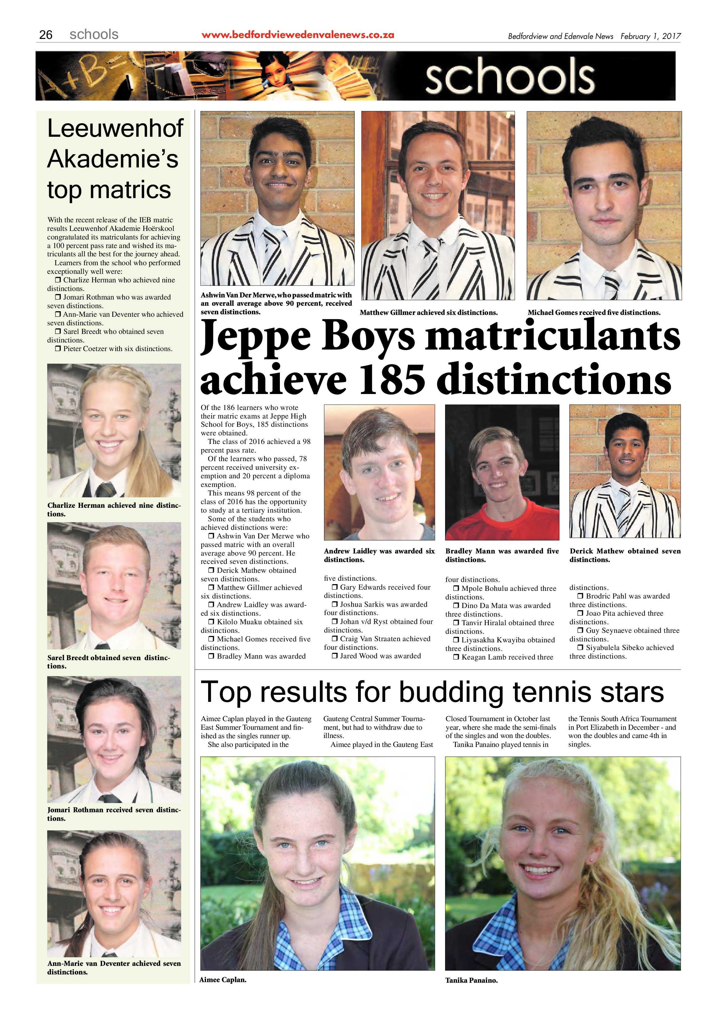 Bedfordview and Edenvale News 01 February 2017 page 26