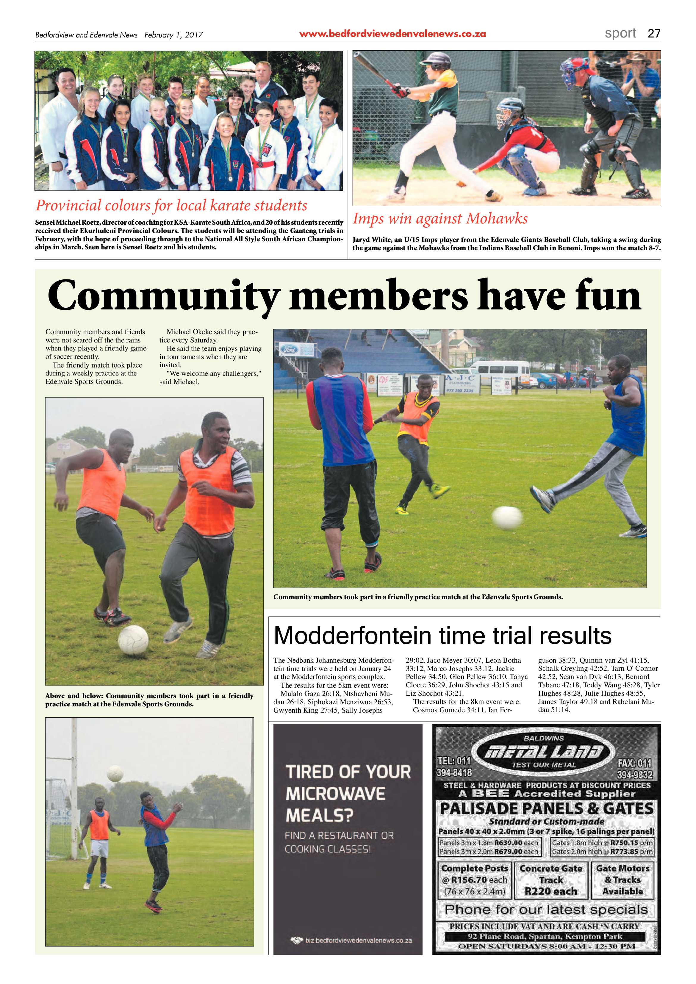 Bedfordview and Edenvale News 01 February 2017 page 27