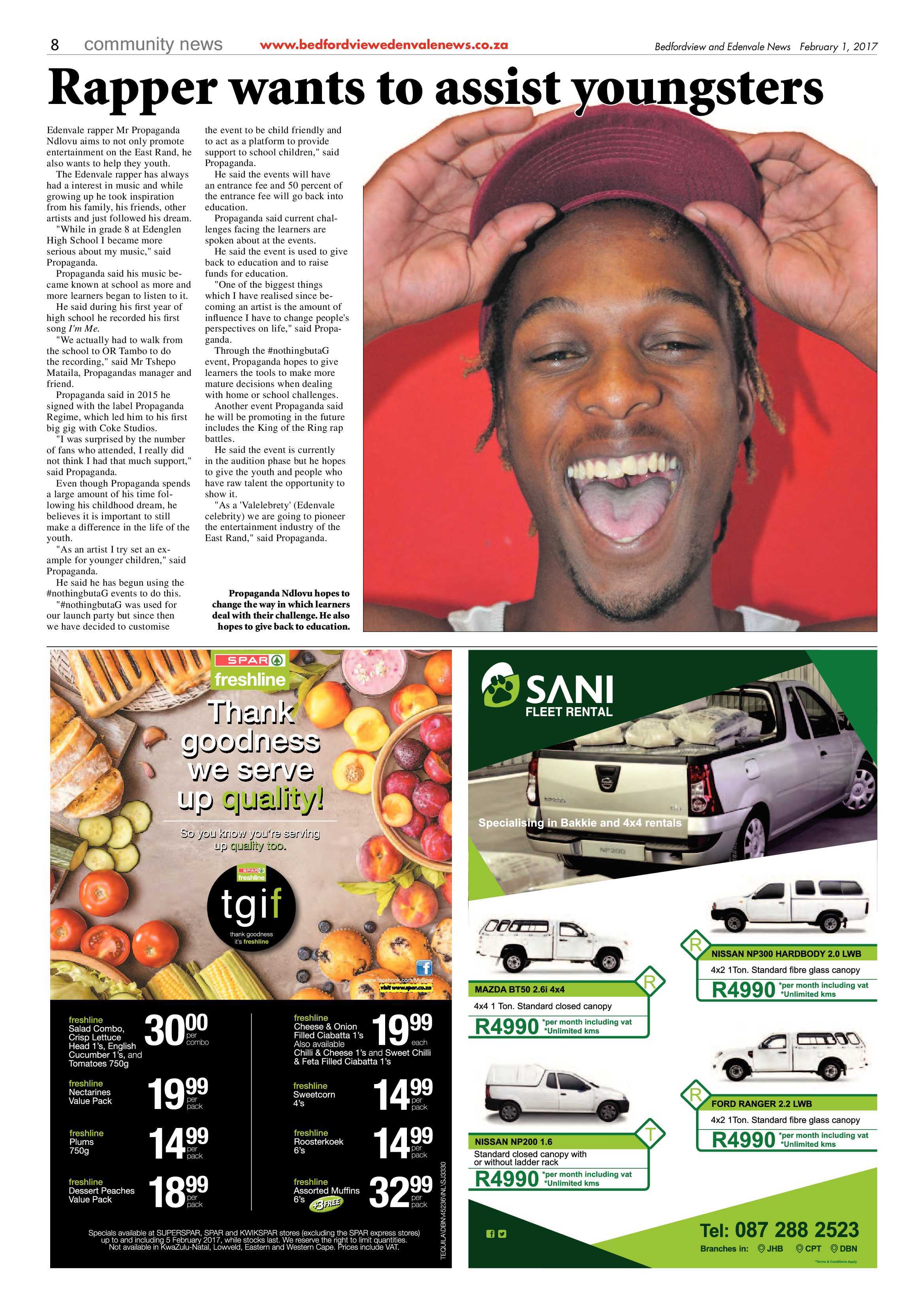 Bedfordview and Edenvale News 01 February 2017 page 8