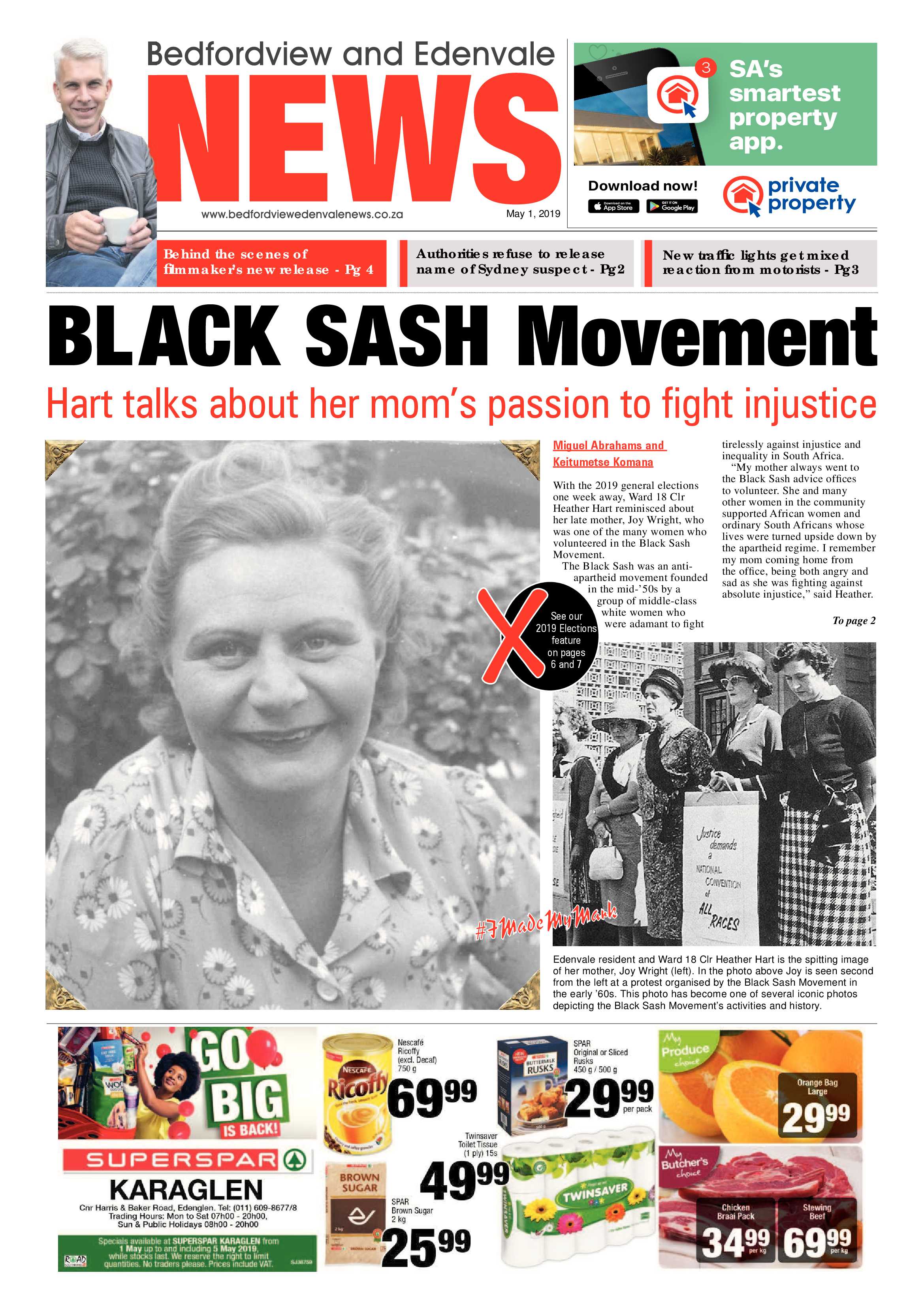 Bedfordview and Edenvale News 01 May 2019 page 1