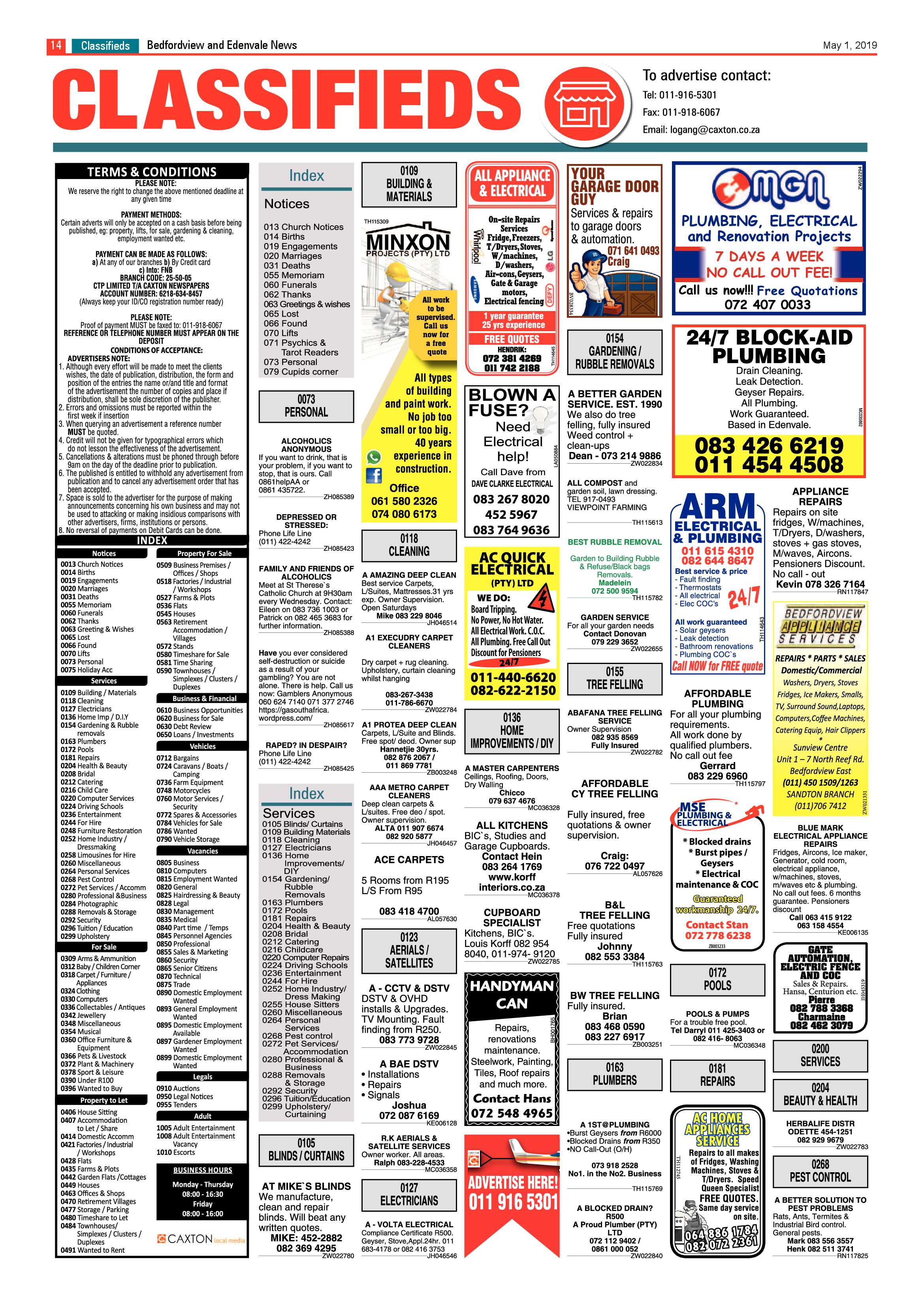 Bedfordview and Edenvale News 01 May 2019 page 14