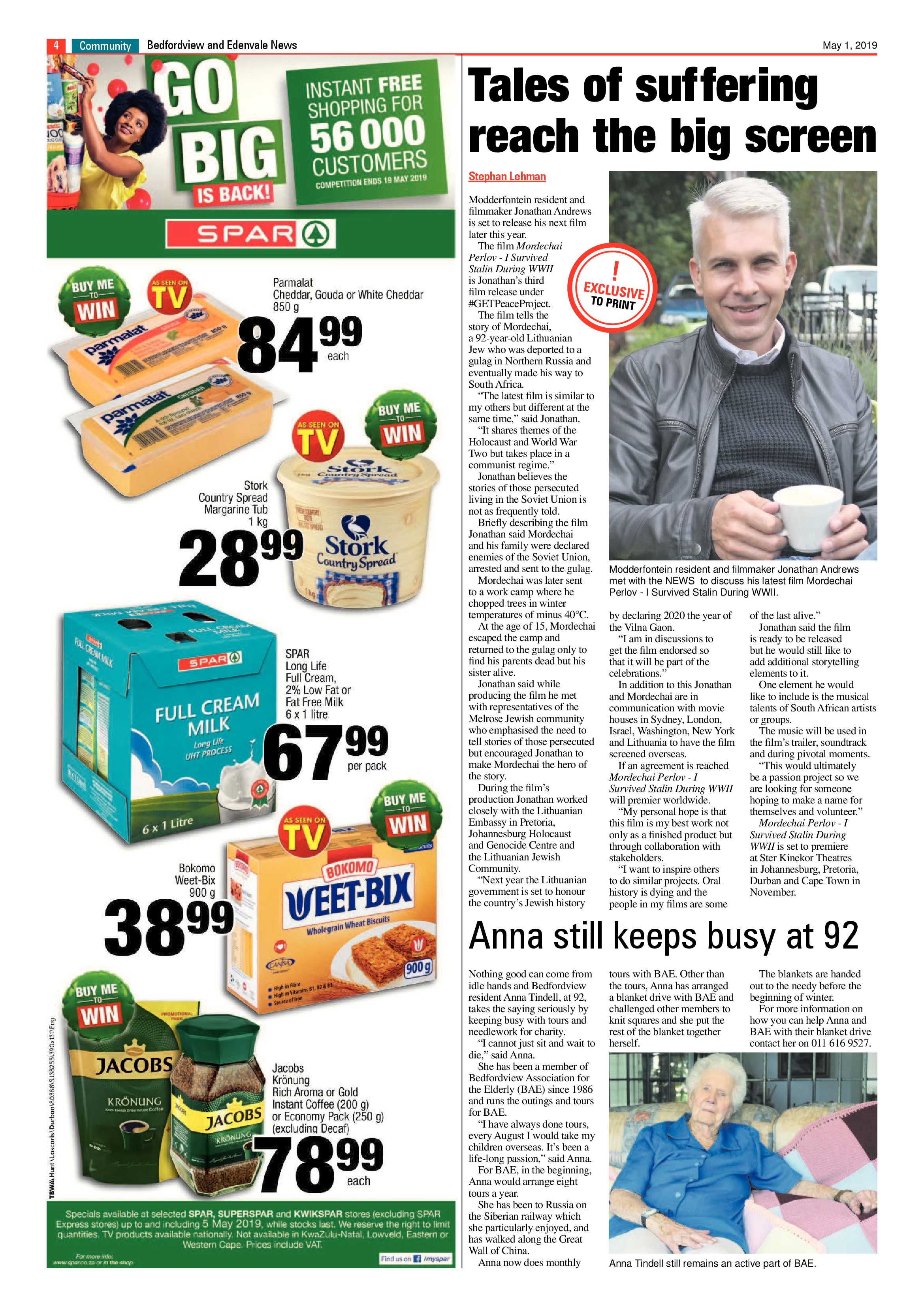 Bedfordview and Edenvale News 01 May 2019 page 4