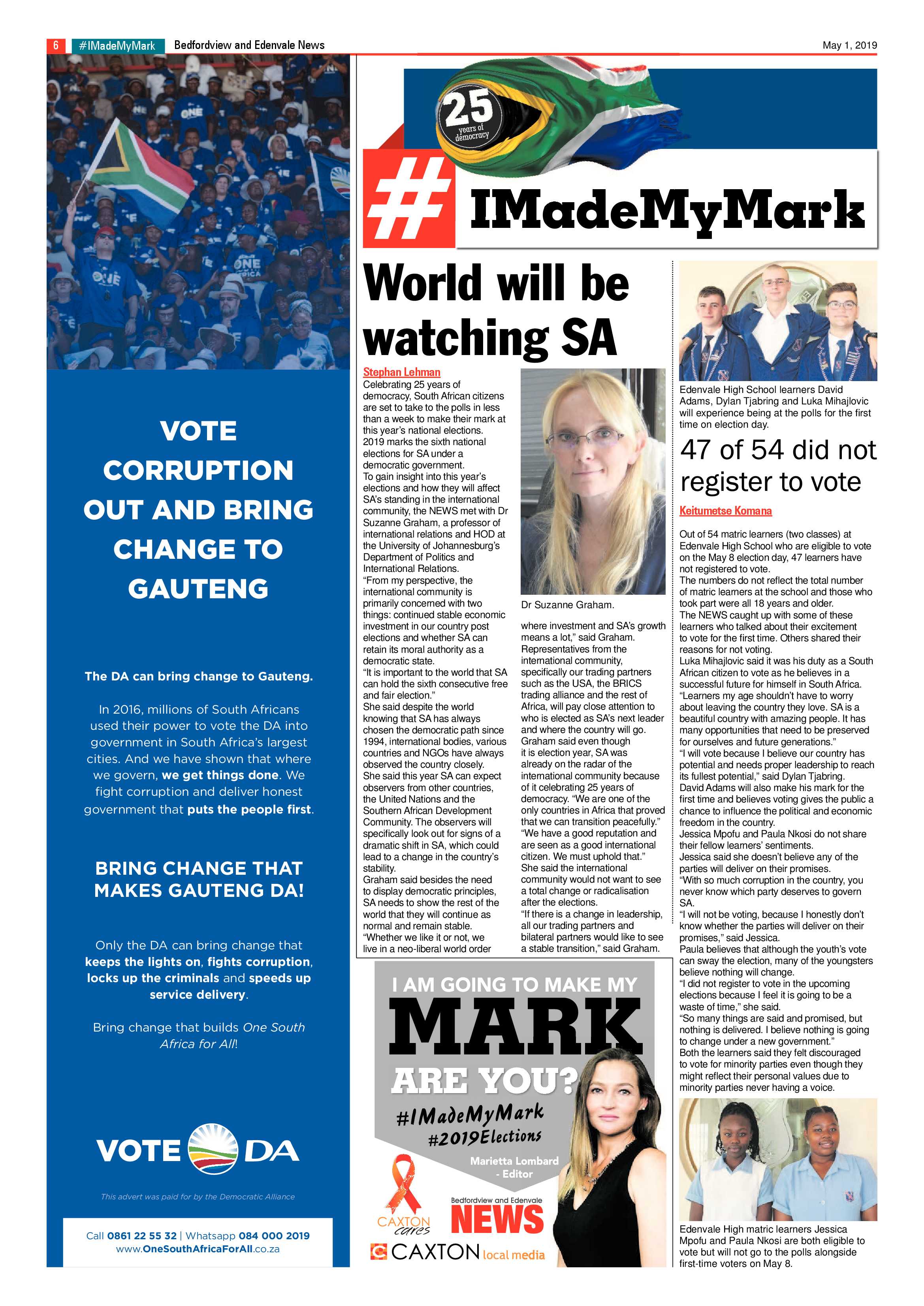 Bedfordview and Edenvale News 01 May 2019 page 6