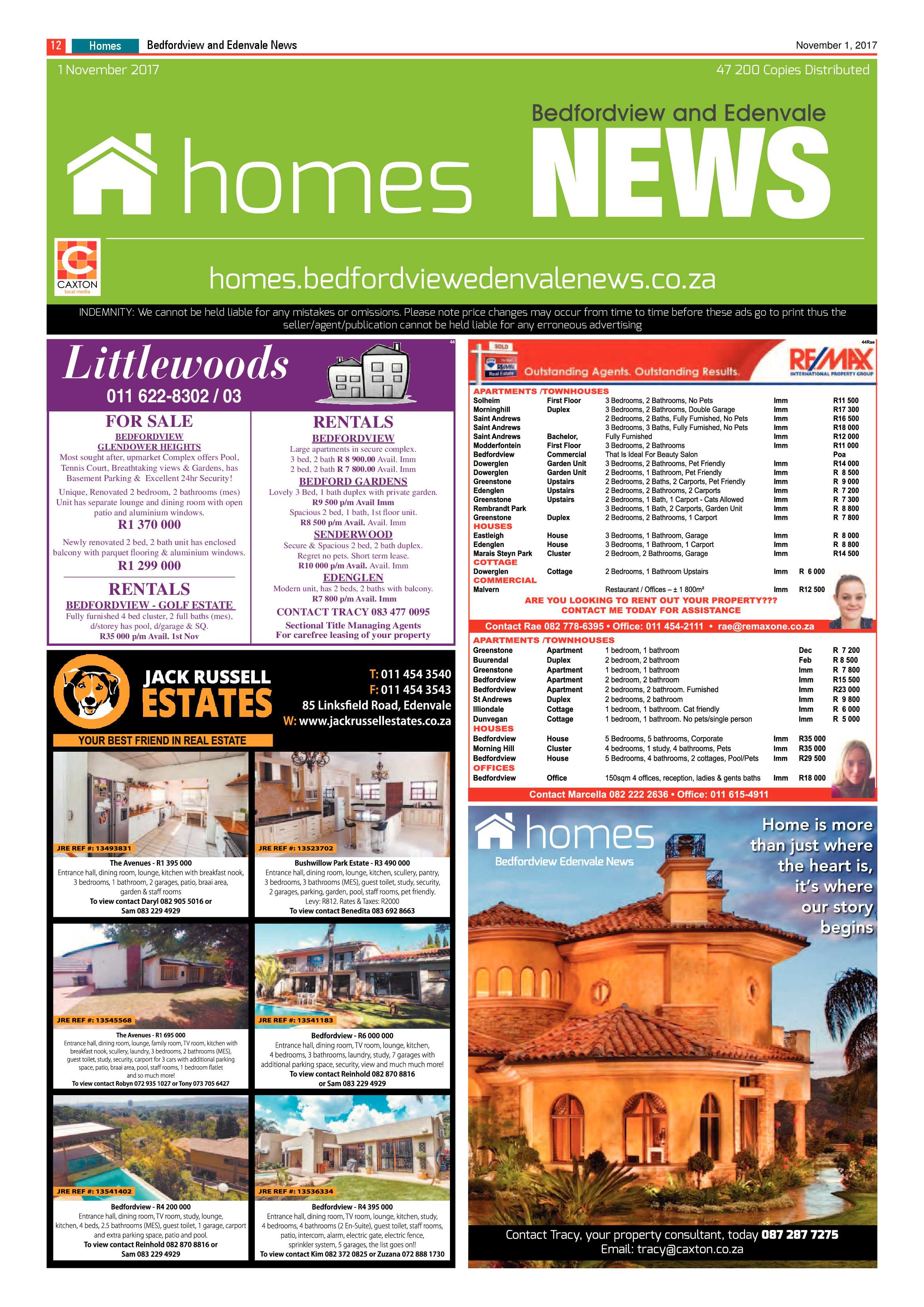 Bedfordview and Edenvale News 01 November 2017 page 12