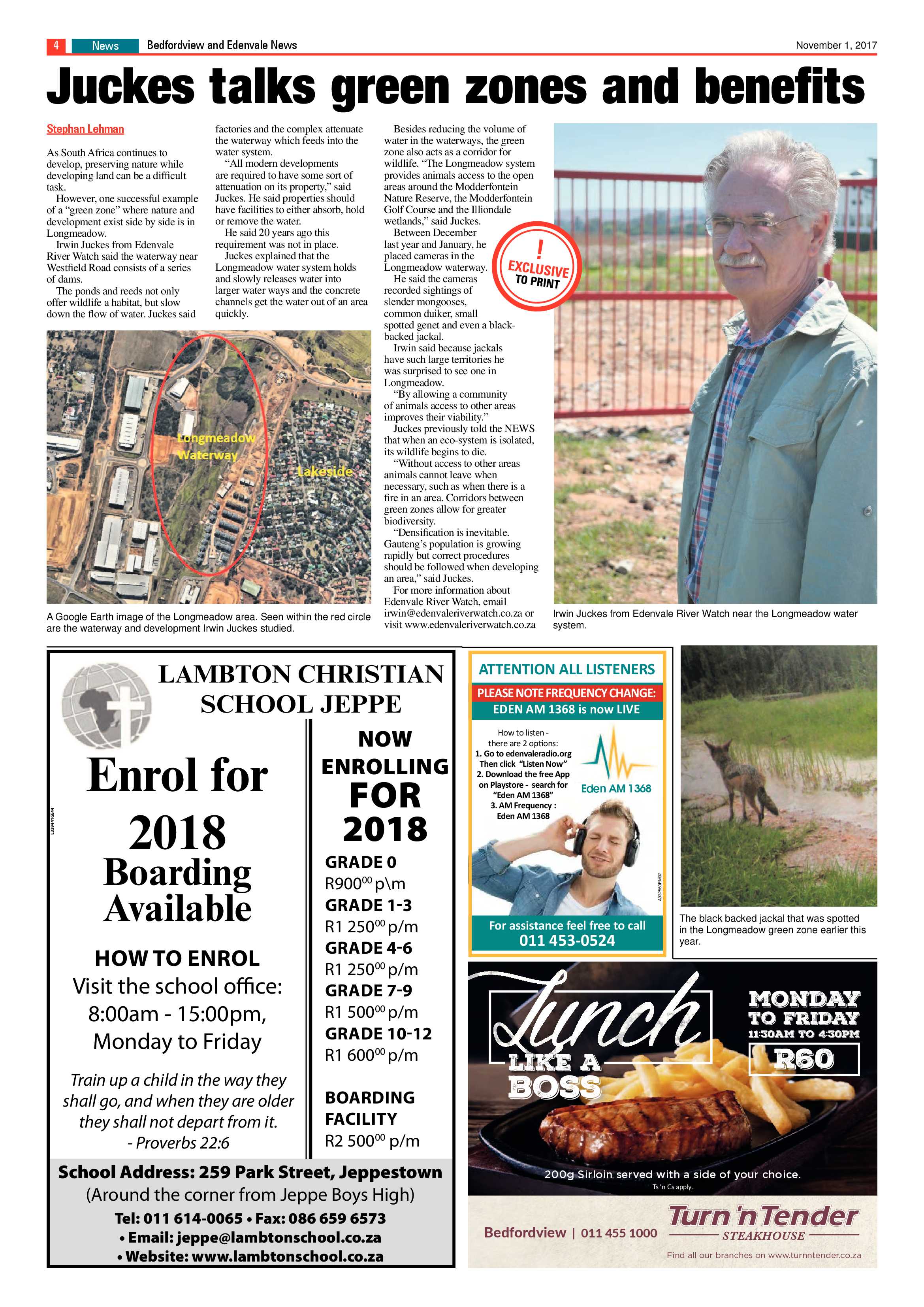 Bedfordview and Edenvale News 01 November 2017 page 4