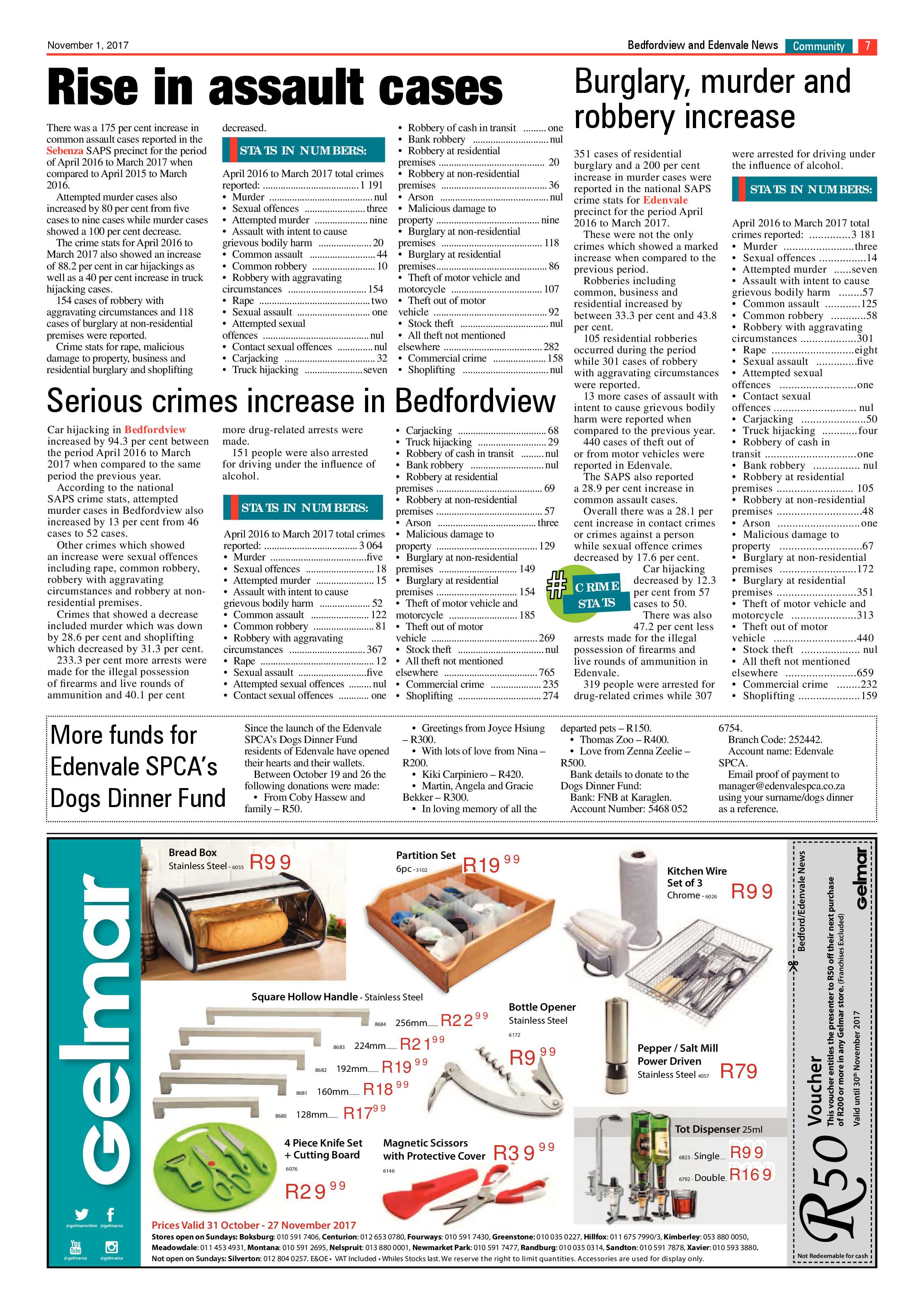 Bedfordview and Edenvale News 01 November 2017 page 7