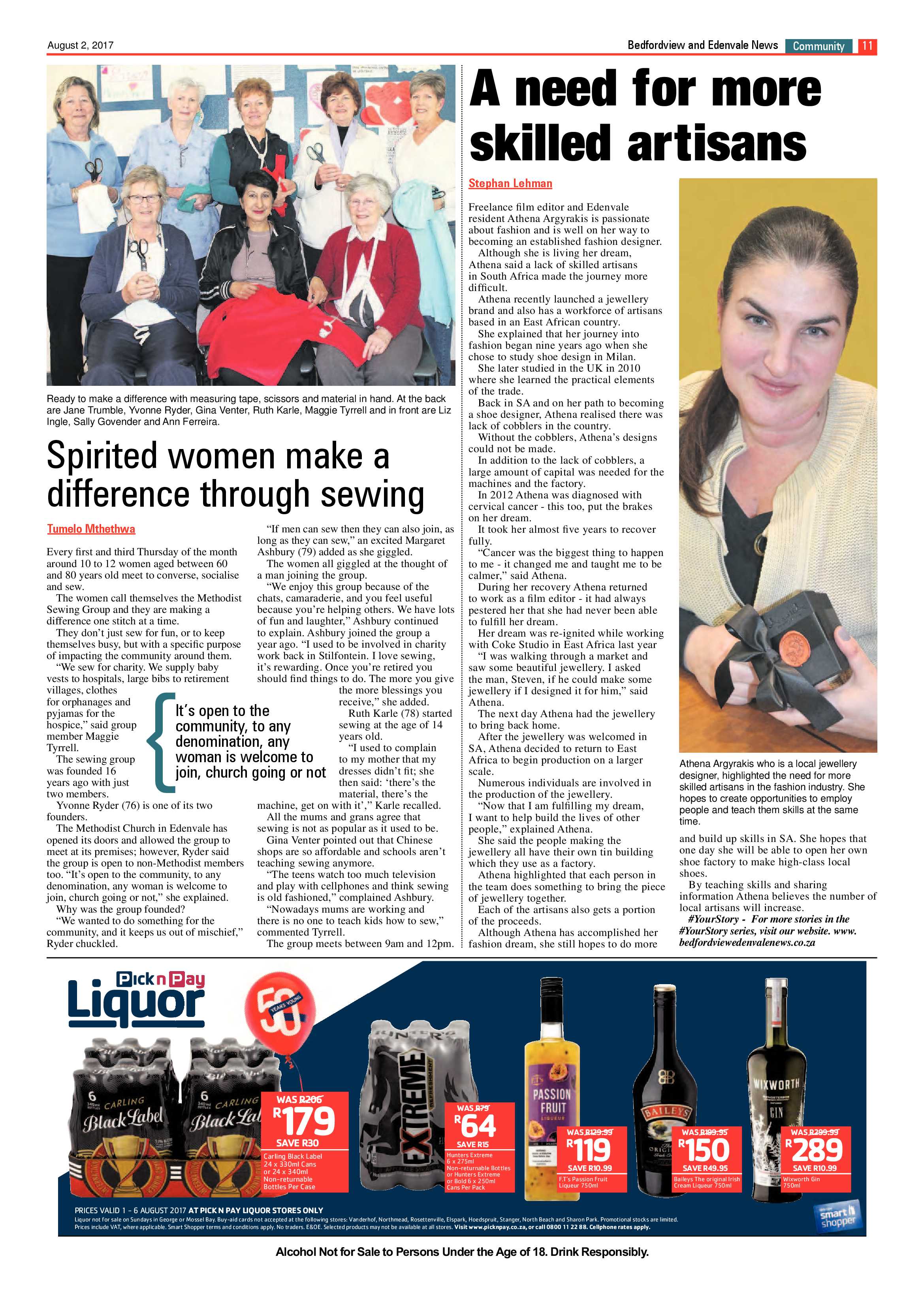 Bedfordview and Edenvale News 02 August 2017 page 11