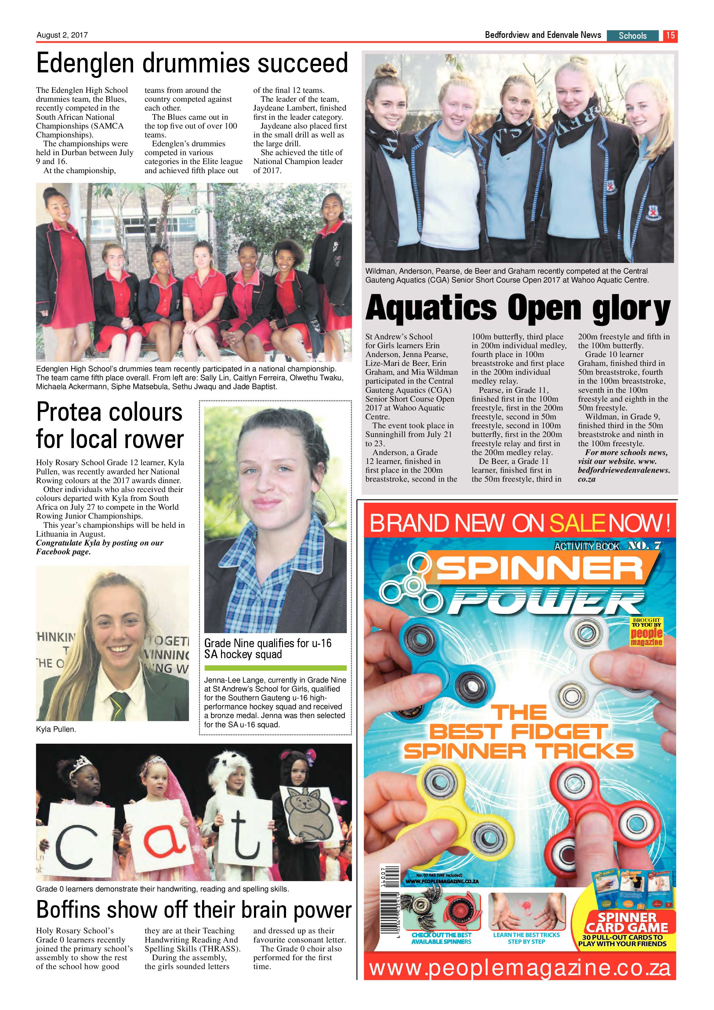 Bedfordview and Edenvale News 02 August 2017 page 15