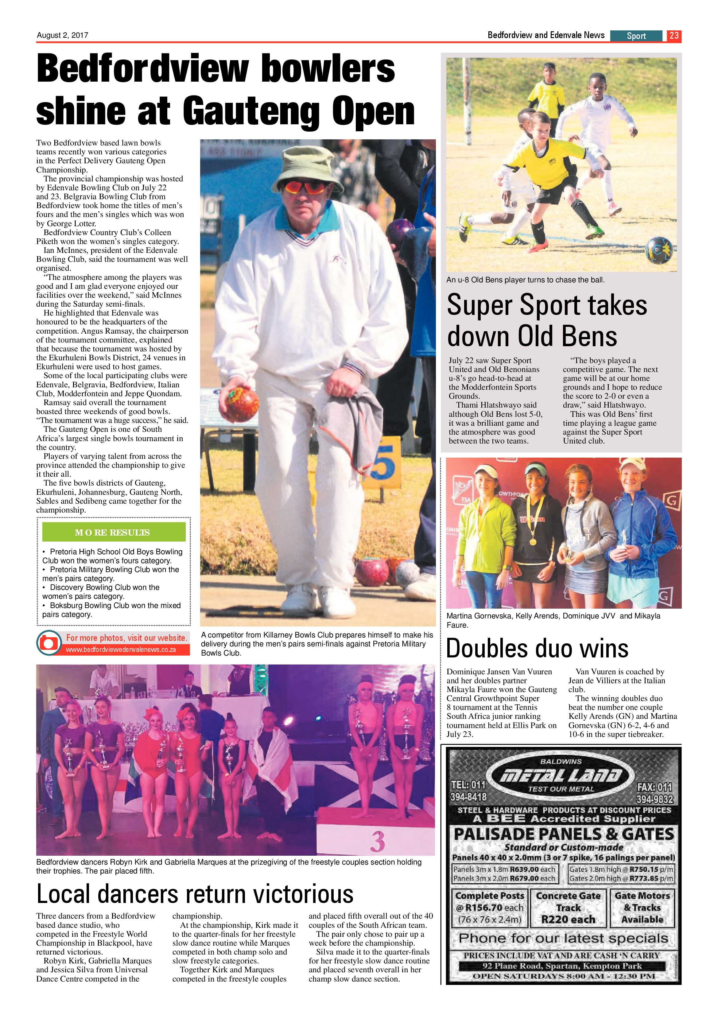 Bedfordview and Edenvale News 02 August 2017 page 23