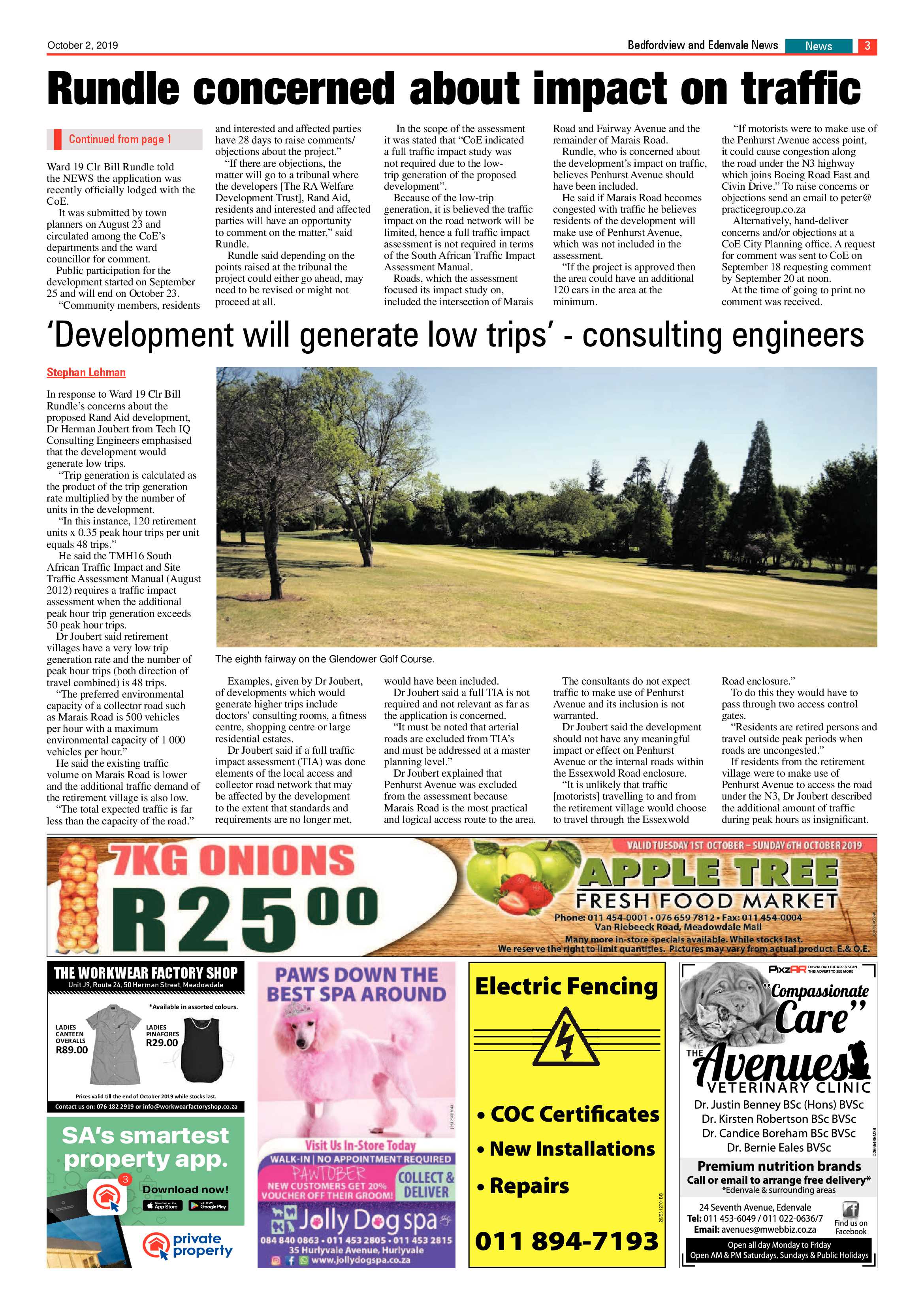Bedfordview and Edenvale News 02 October 2019 page 3
