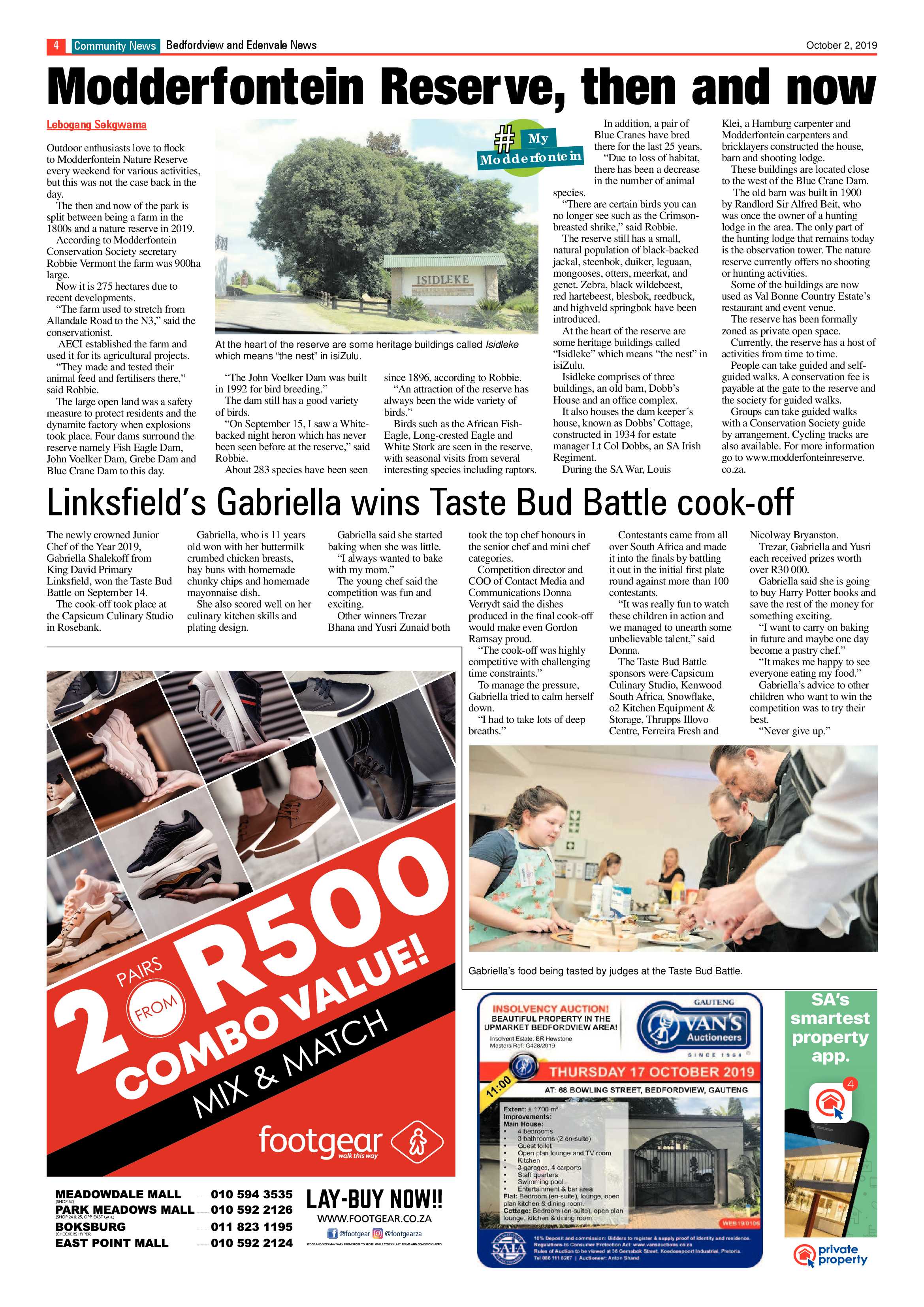 Bedfordview and Edenvale News 02 October 2019 page 4