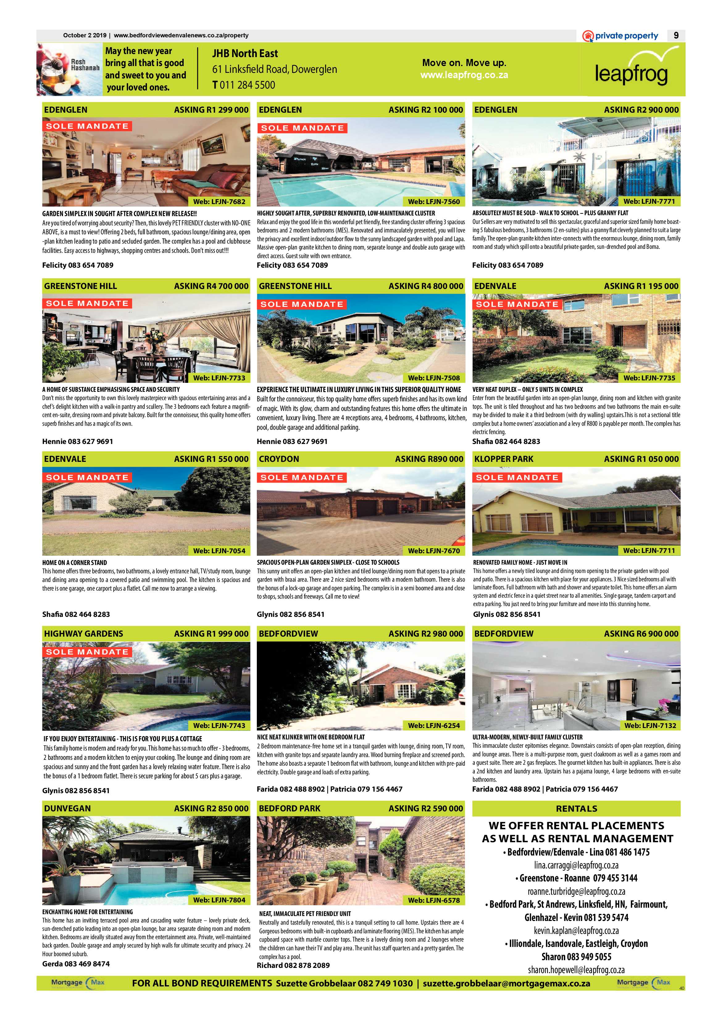 Bedfordview and Edenvale News 02 October 2019 page 9