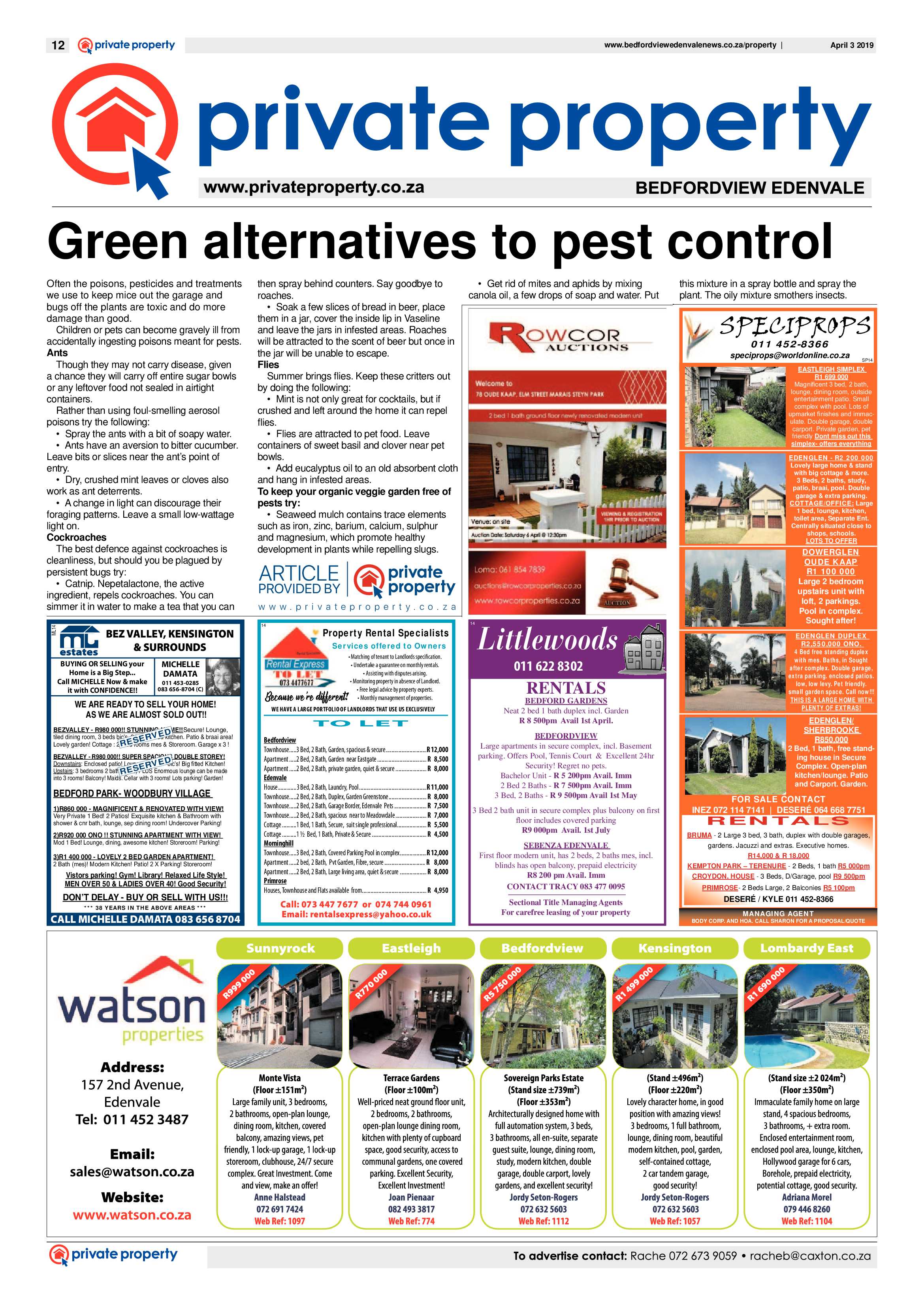 Bedfordview and Edenvale News 03 April 2019 page 12