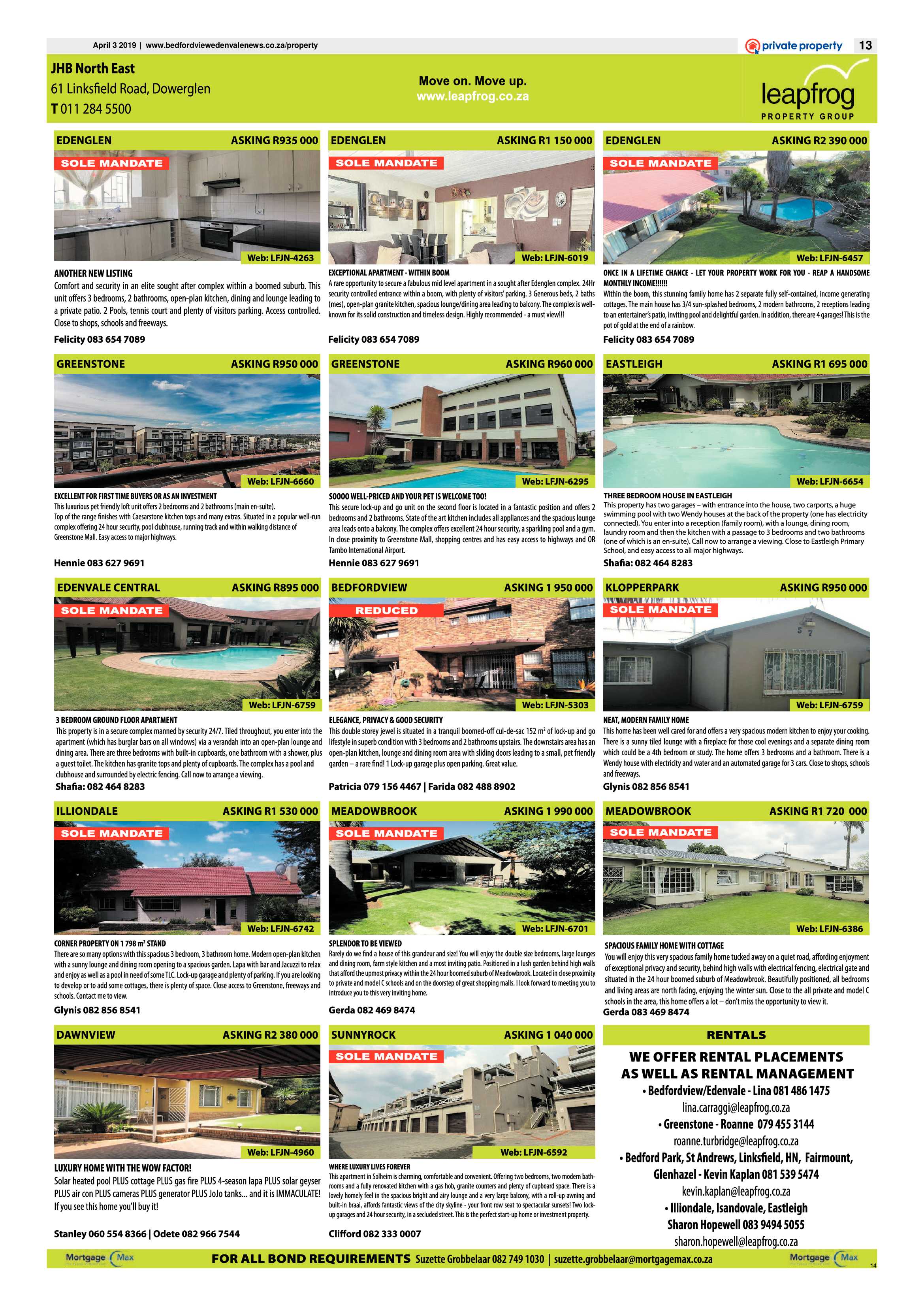 Bedfordview and Edenvale News 03 April 2019 page 13