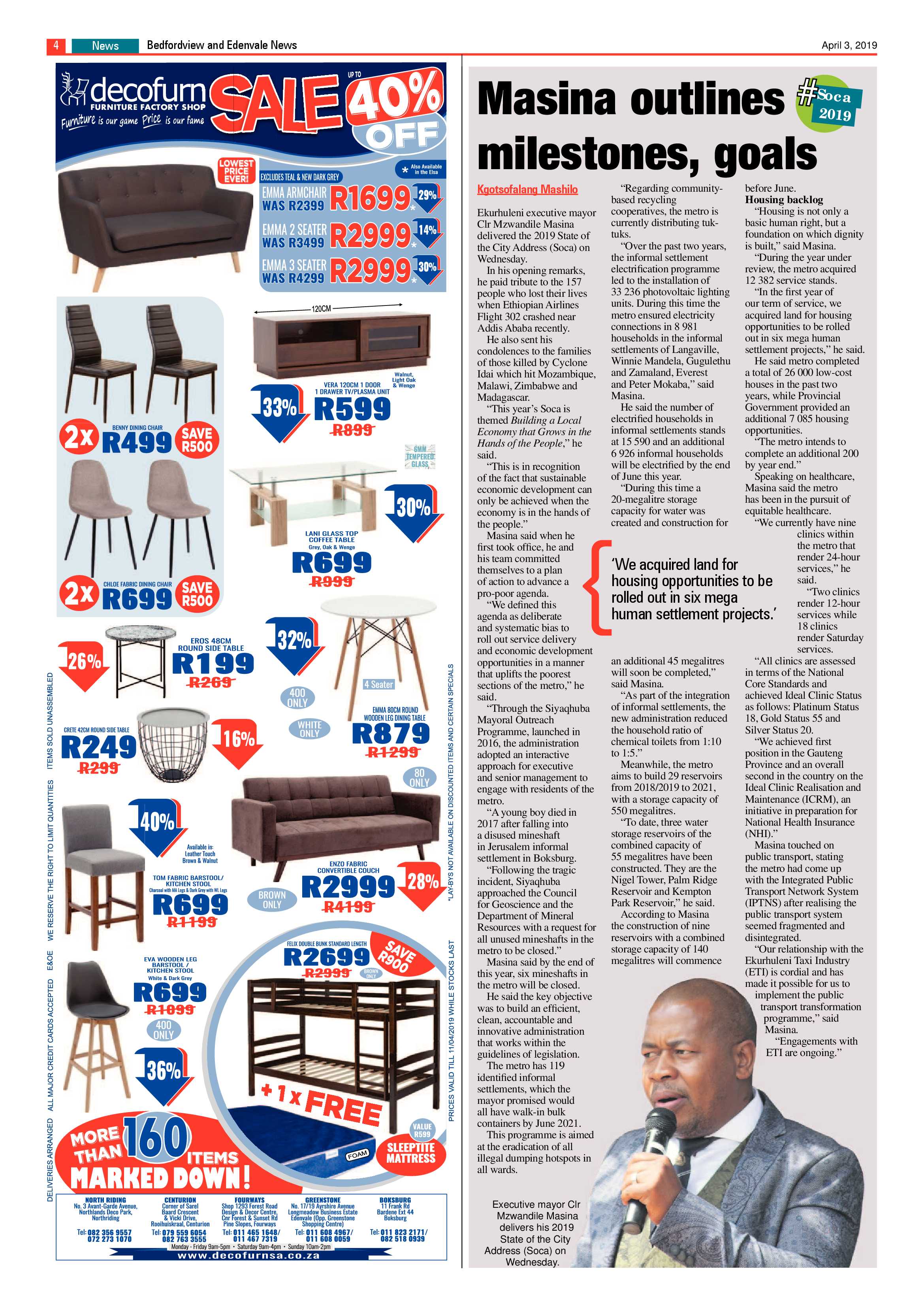 Bedfordview and Edenvale News 03 April 2019 page 4