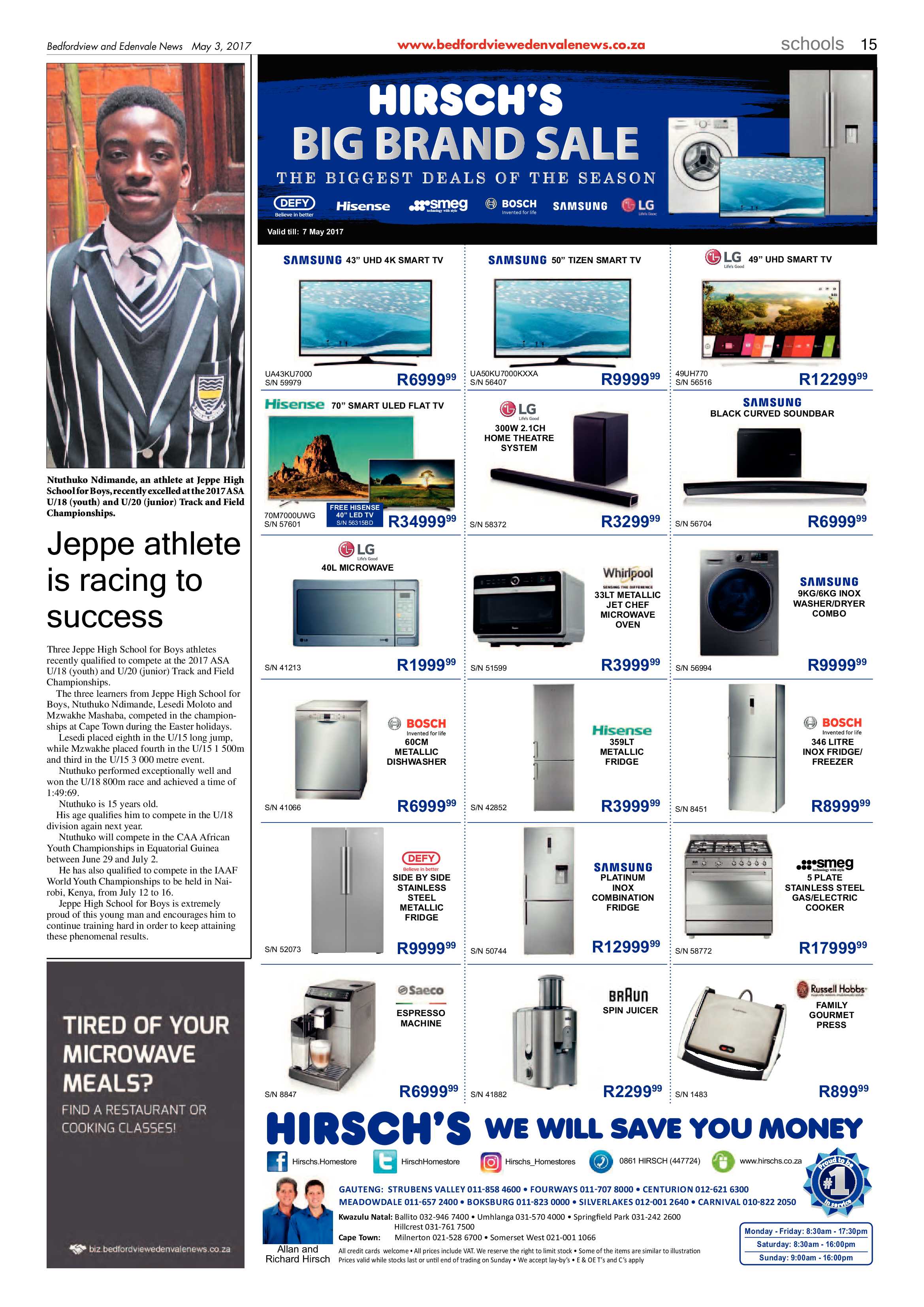 Bedfordview and Edenvale News 03 May 2017 page 15