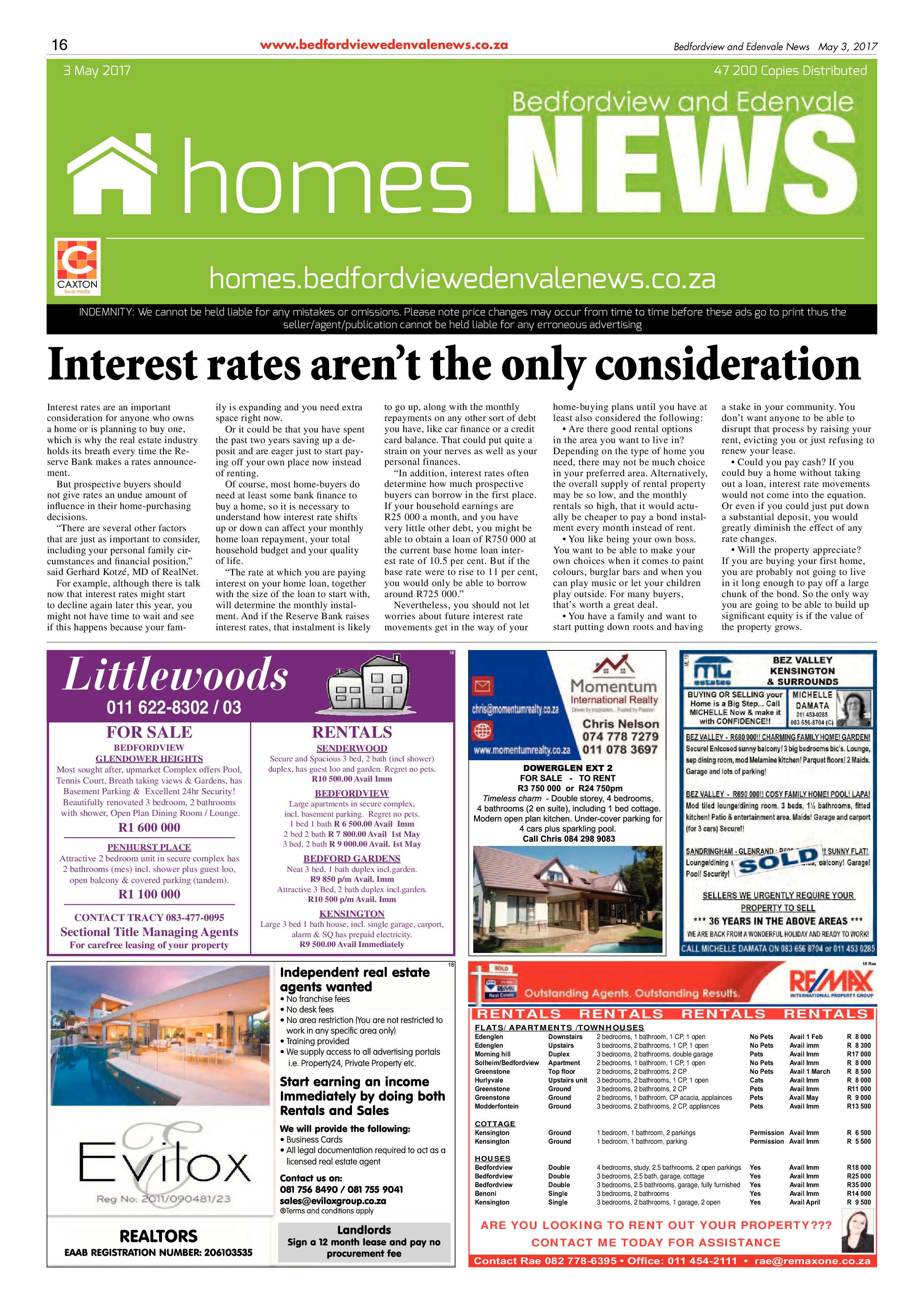 Bedfordview and Edenvale News 03 May 2017 page 16